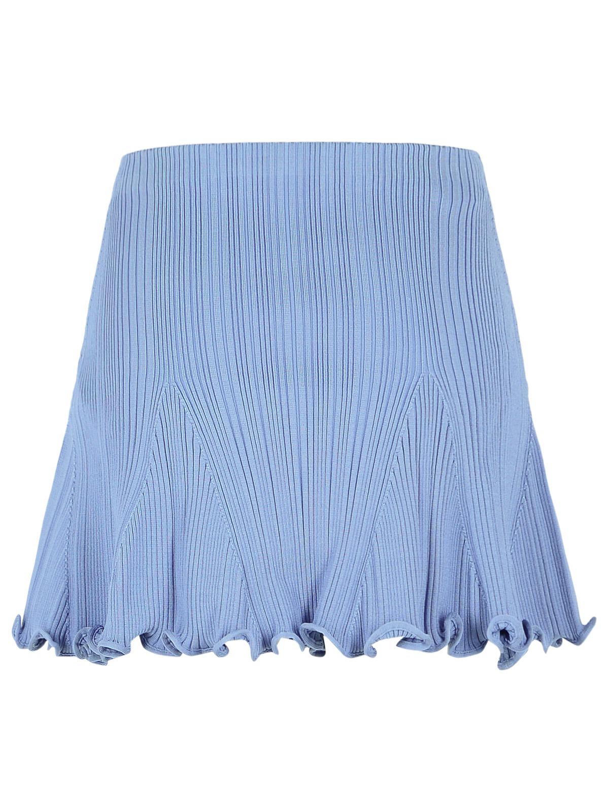 Self Portrait 'Pearl' Skirt In Light Blue Viscose Blend Women SELF-PORTRAIT