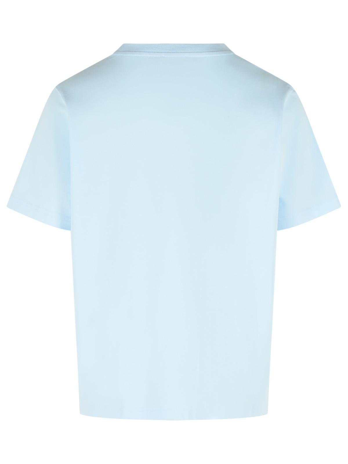 Casablanca 'Airbrush Smiley' Light Blue Cotton T-Shirt Men CASABLANCA