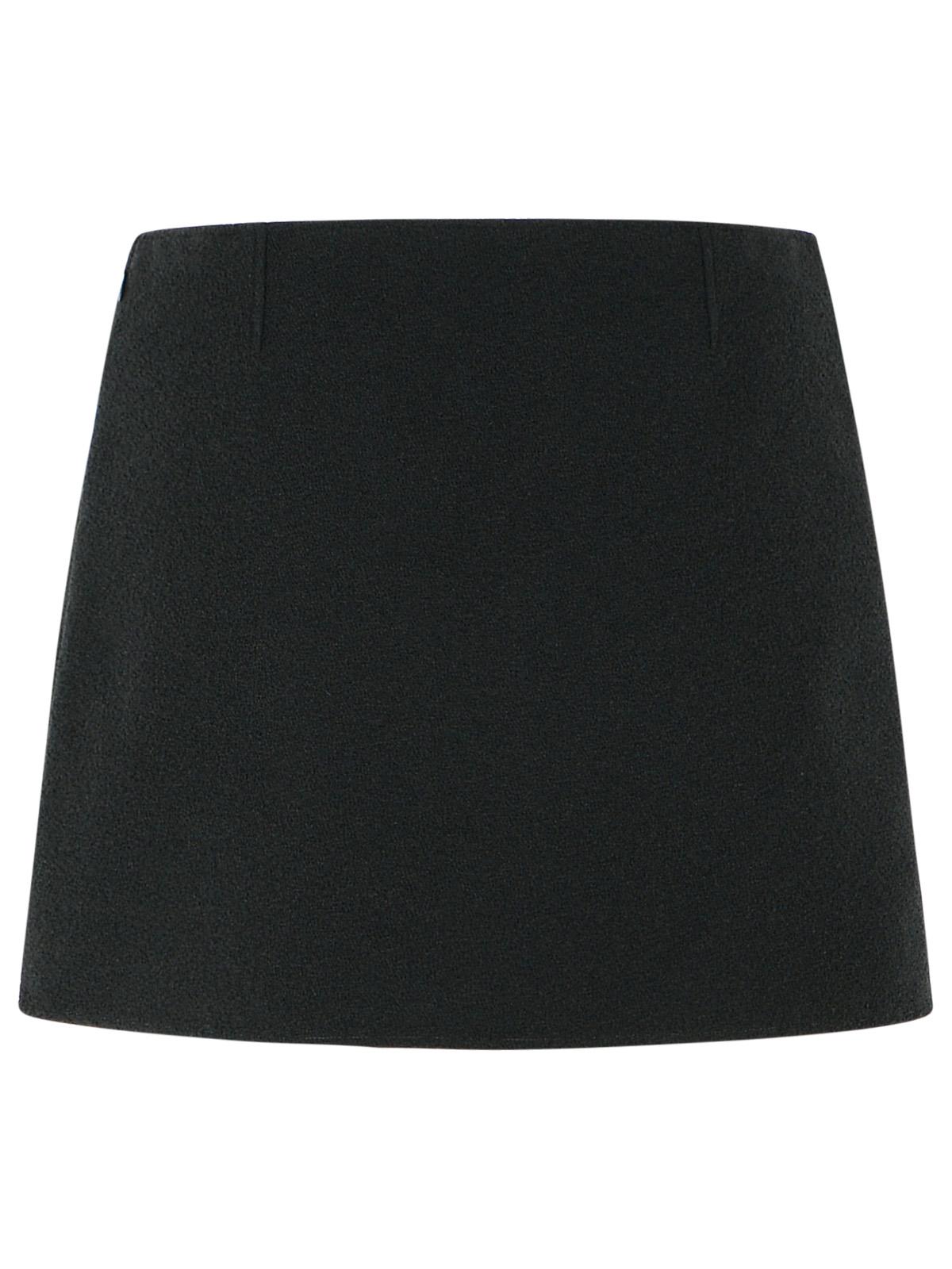 Courreges Black Cotton Blend Miniskirt Women COURREGES