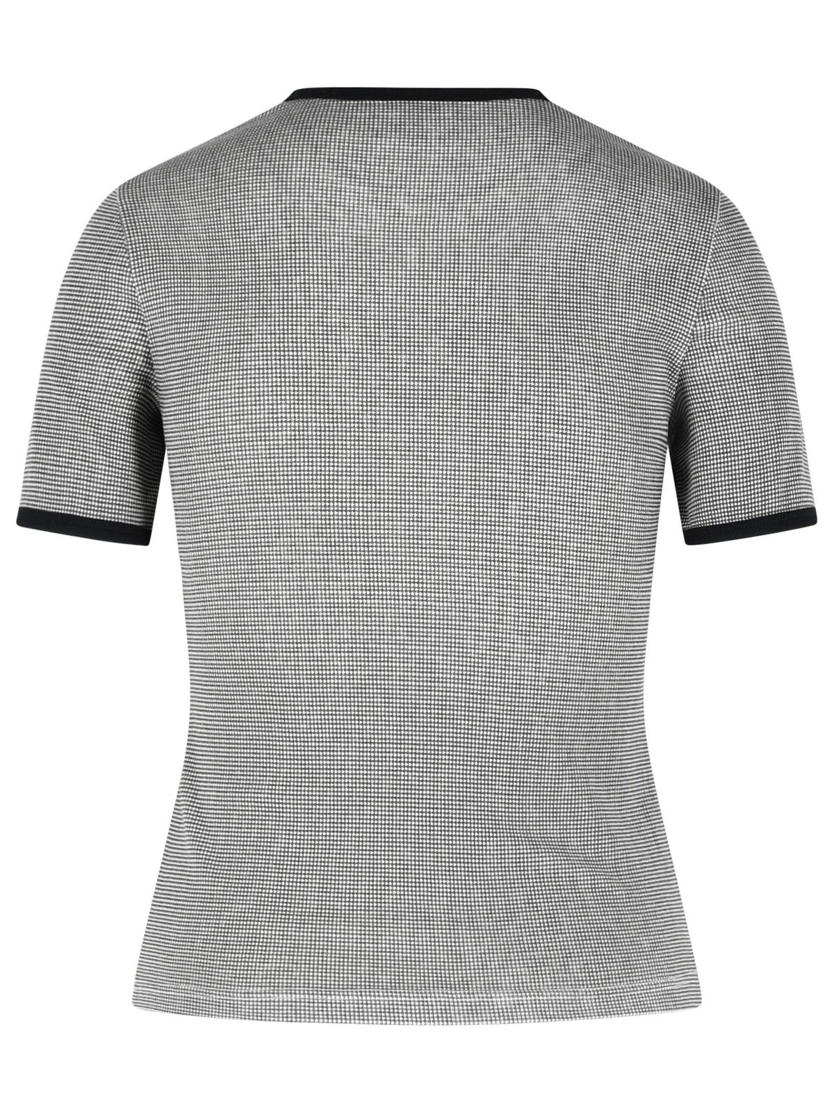 Courreges Gray Cotton T-Shirt Women COURREGES