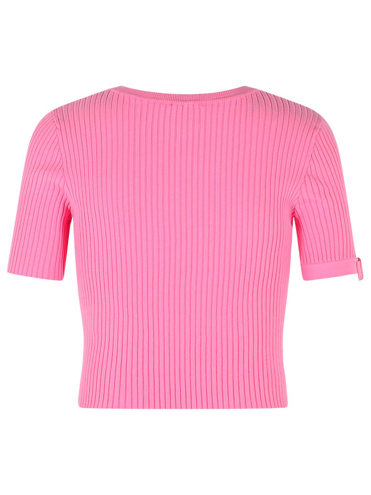 Courreges Pink Viscose Blend T-Shirt Women COURREGES