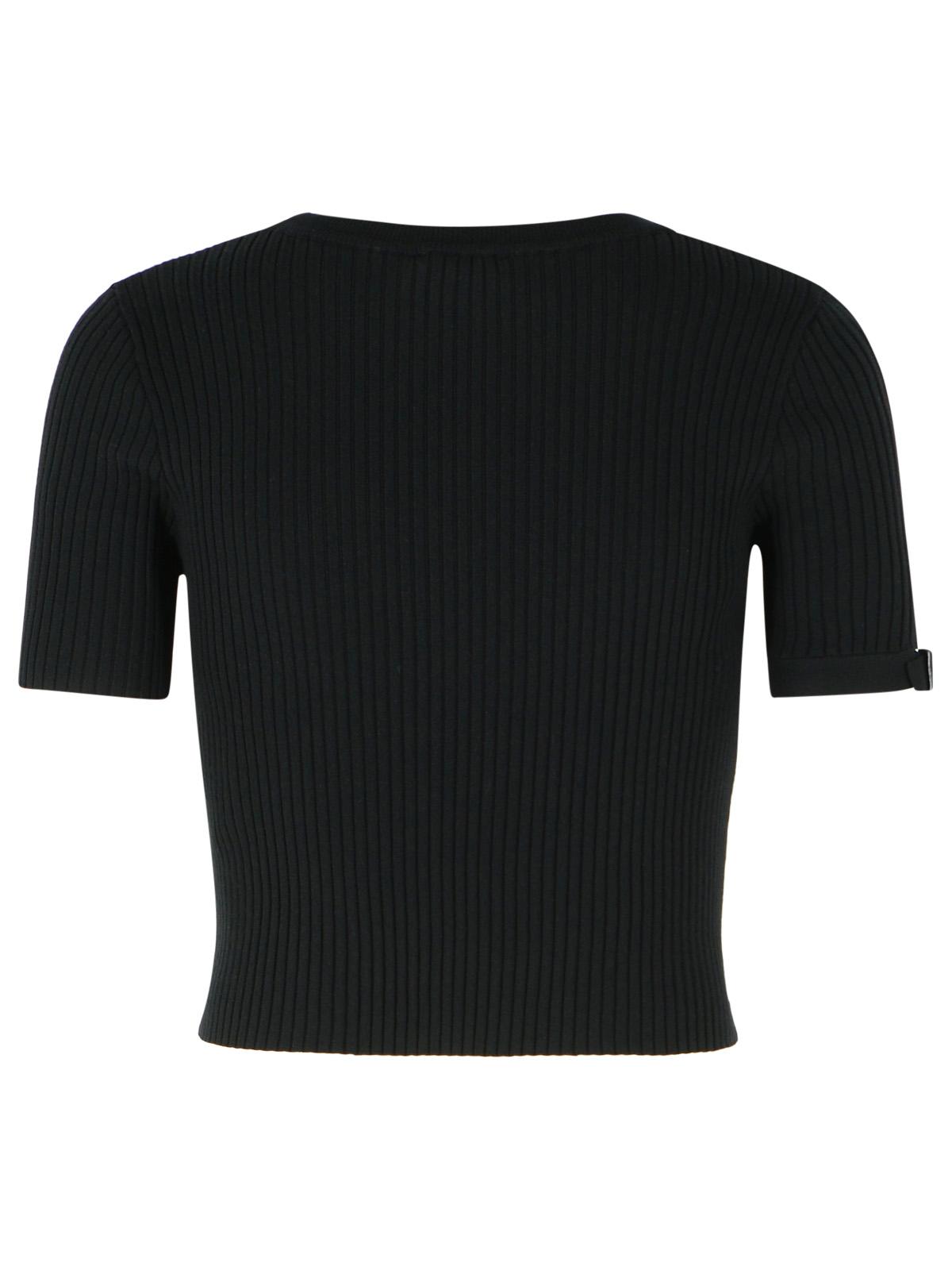 Courreges Black Viscose Blend T-Shirt Women COURREGES