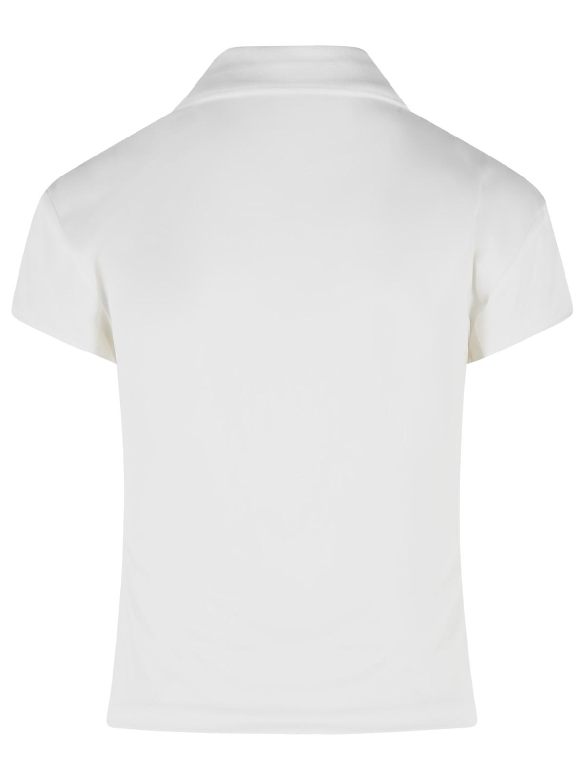 Courreges White Polyester Polo Shirt Women COURREGES