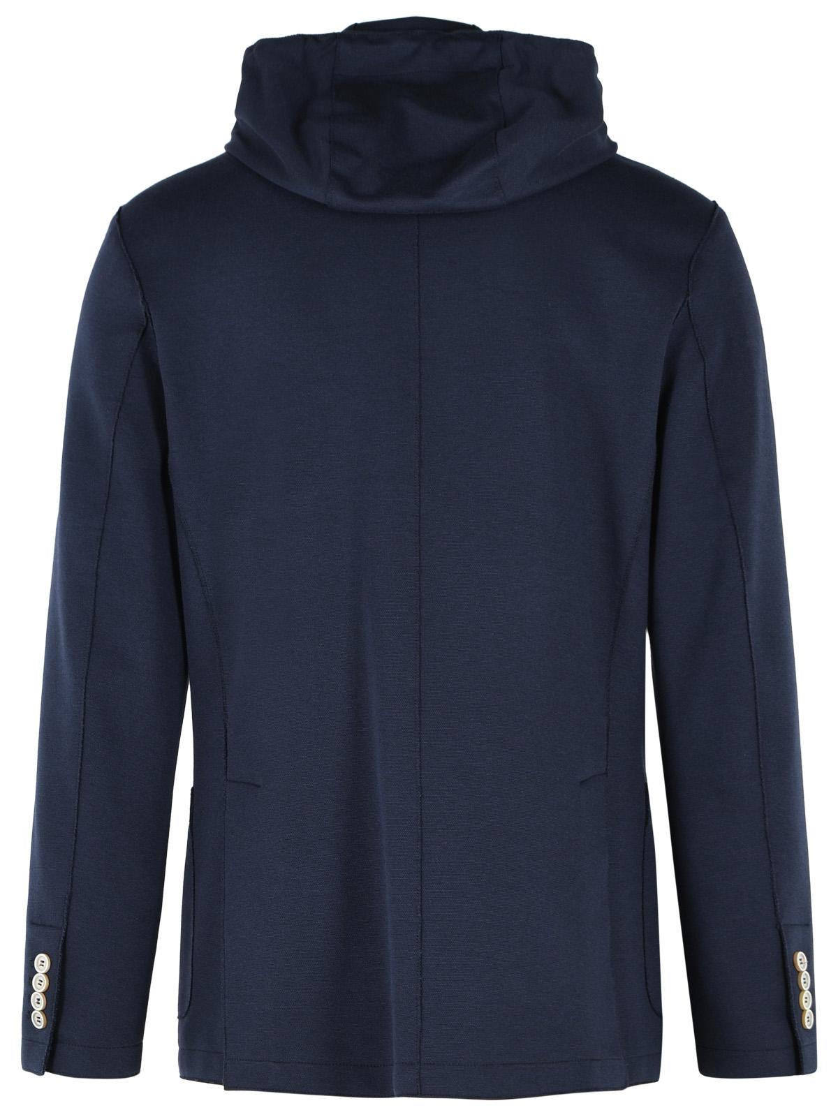 Eleventy Blue Cotton Blend Blazer Men ELEVENTY