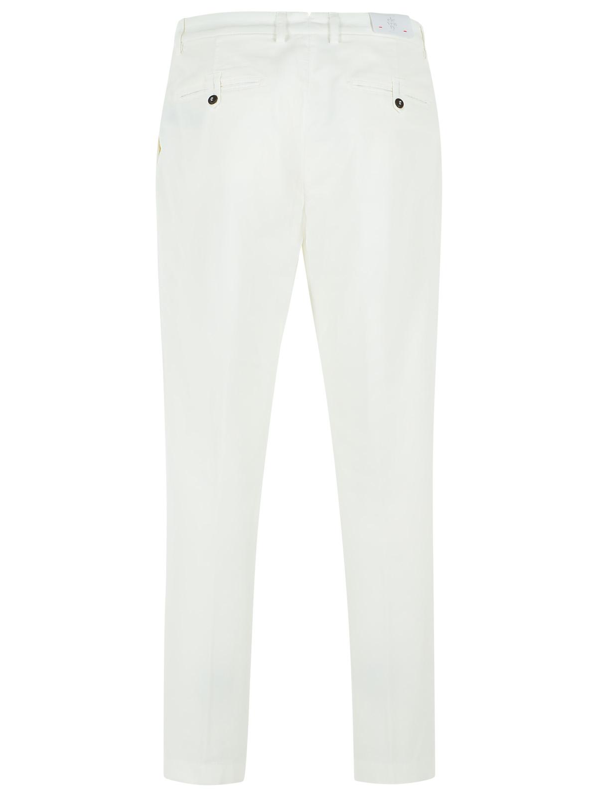 Eleventy White Cotton Pants Men