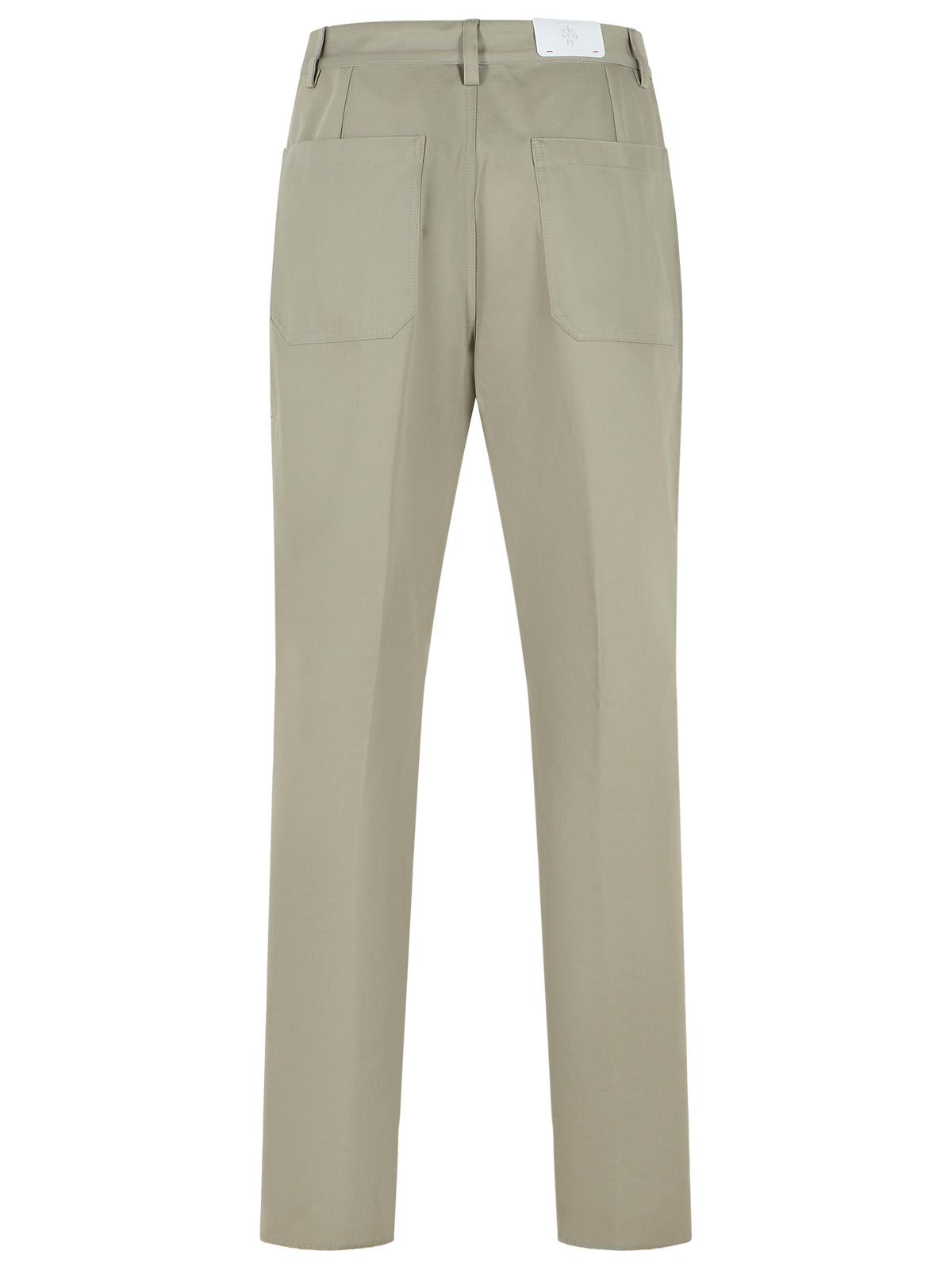 Eleventy Gray Cotton Pants Men ELEVENTY