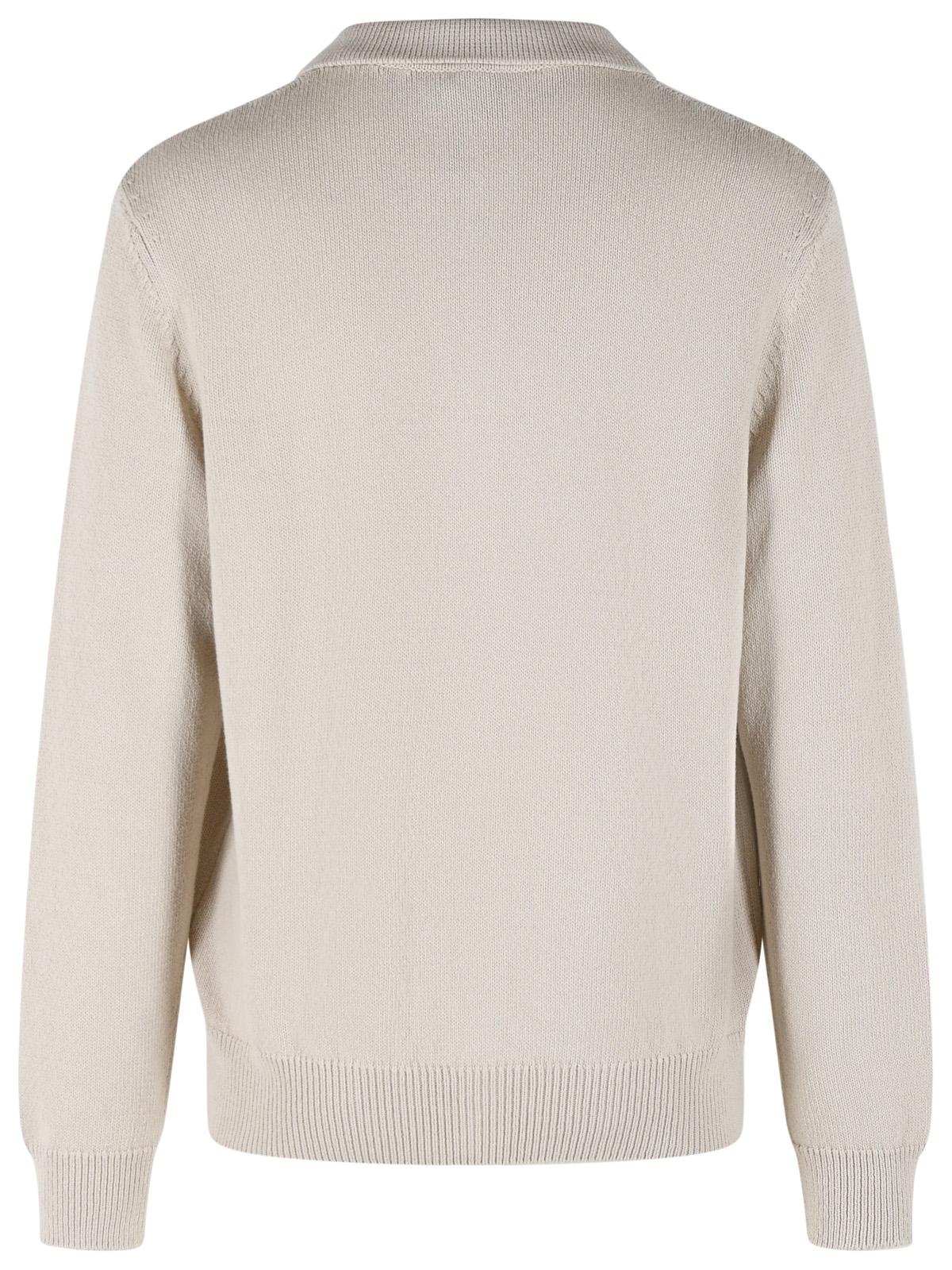 Eleventy Beige Cotton And Silk Sweater Men ELEVENTY