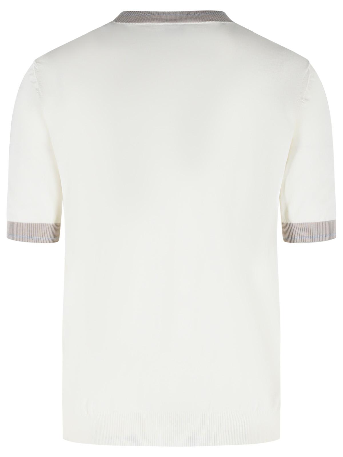 Eleventy White Cotton T-Shirt Men ELEVENTY