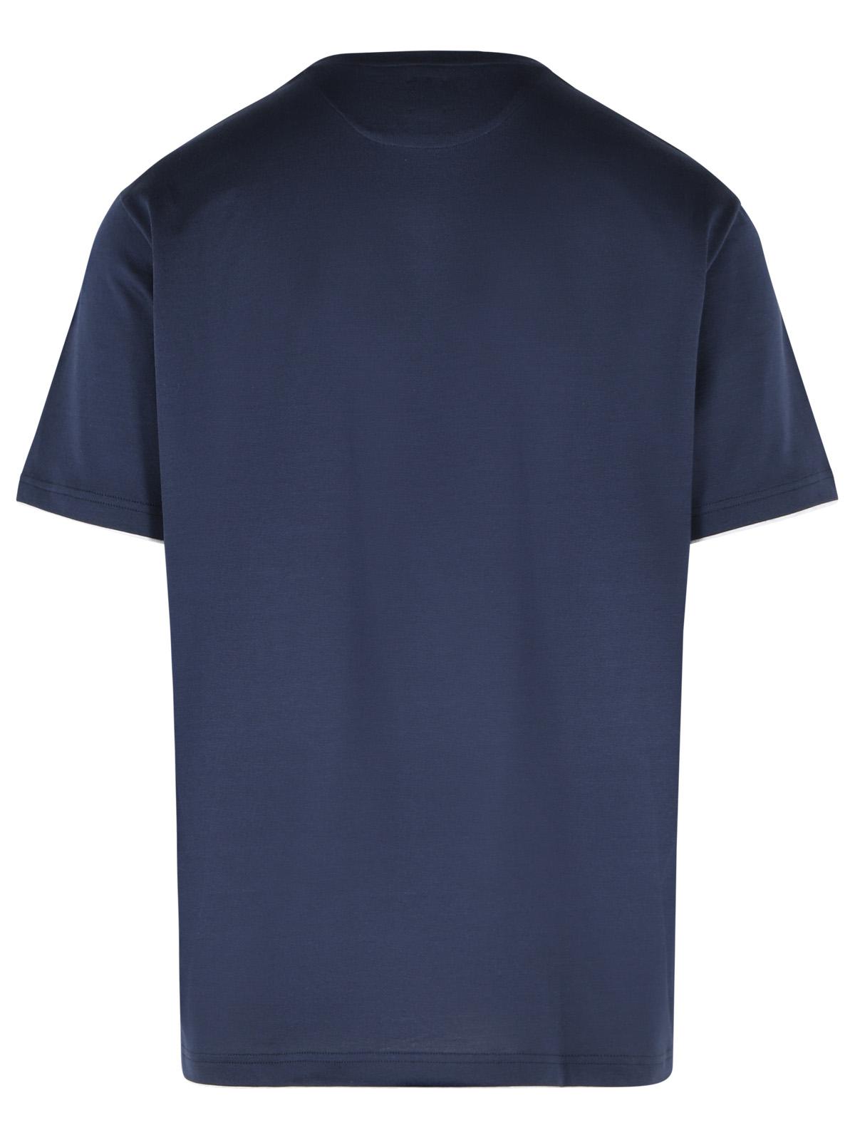 Eleventy Blue Cotton T-Shirt Men ELEVENTY