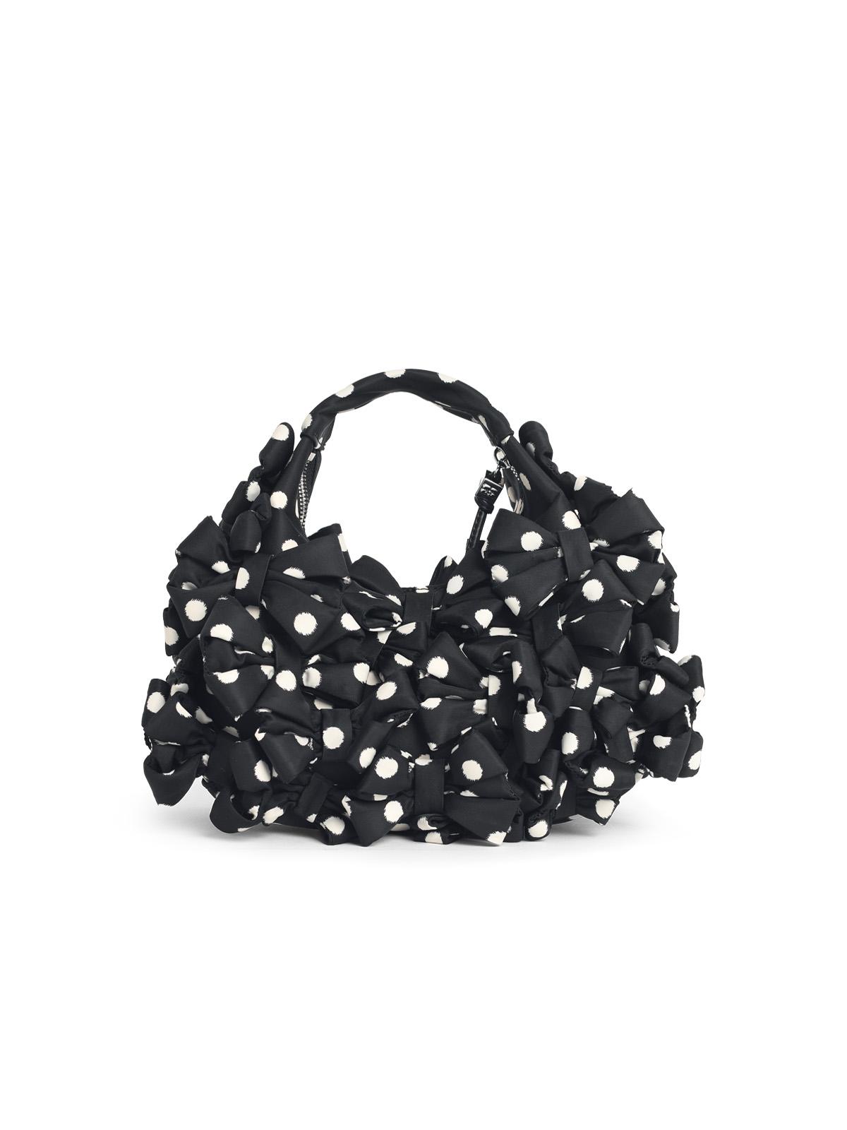 Ganni 'Hobo' Mini Bag In Black Fabric Women GANNI