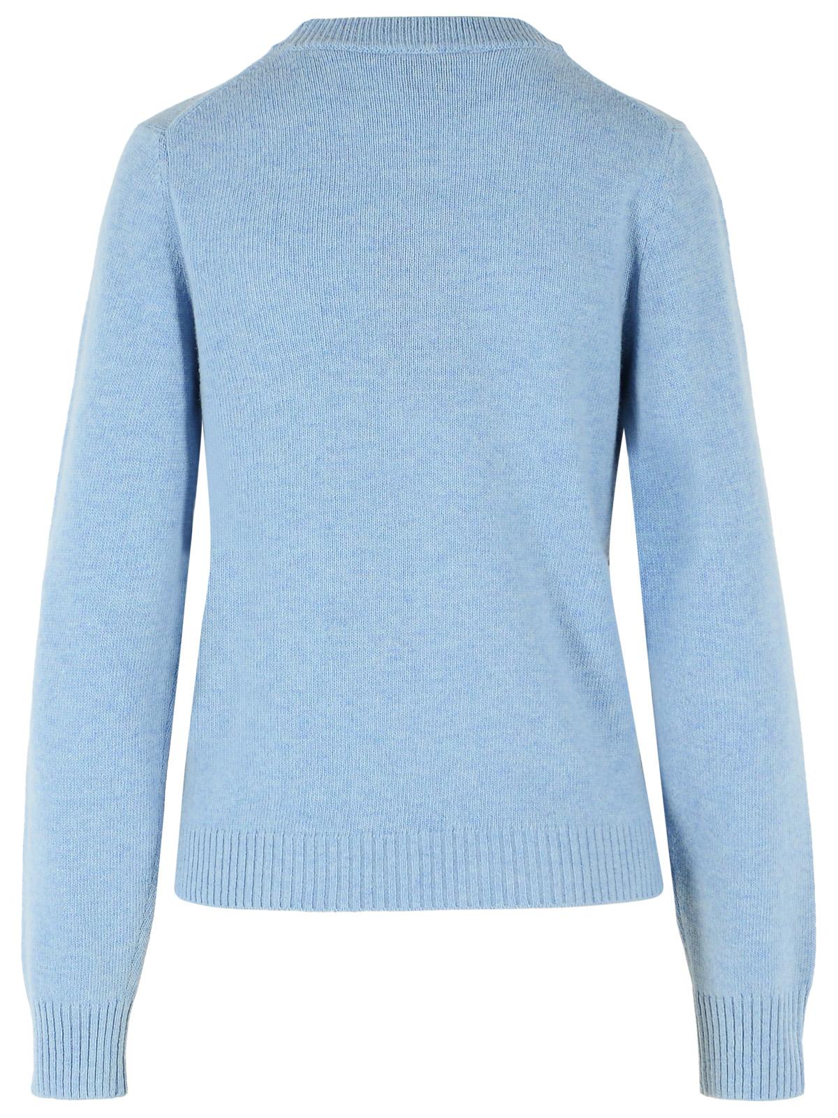 Ganni Light Blue Wool Blend Sweater Women GANNI