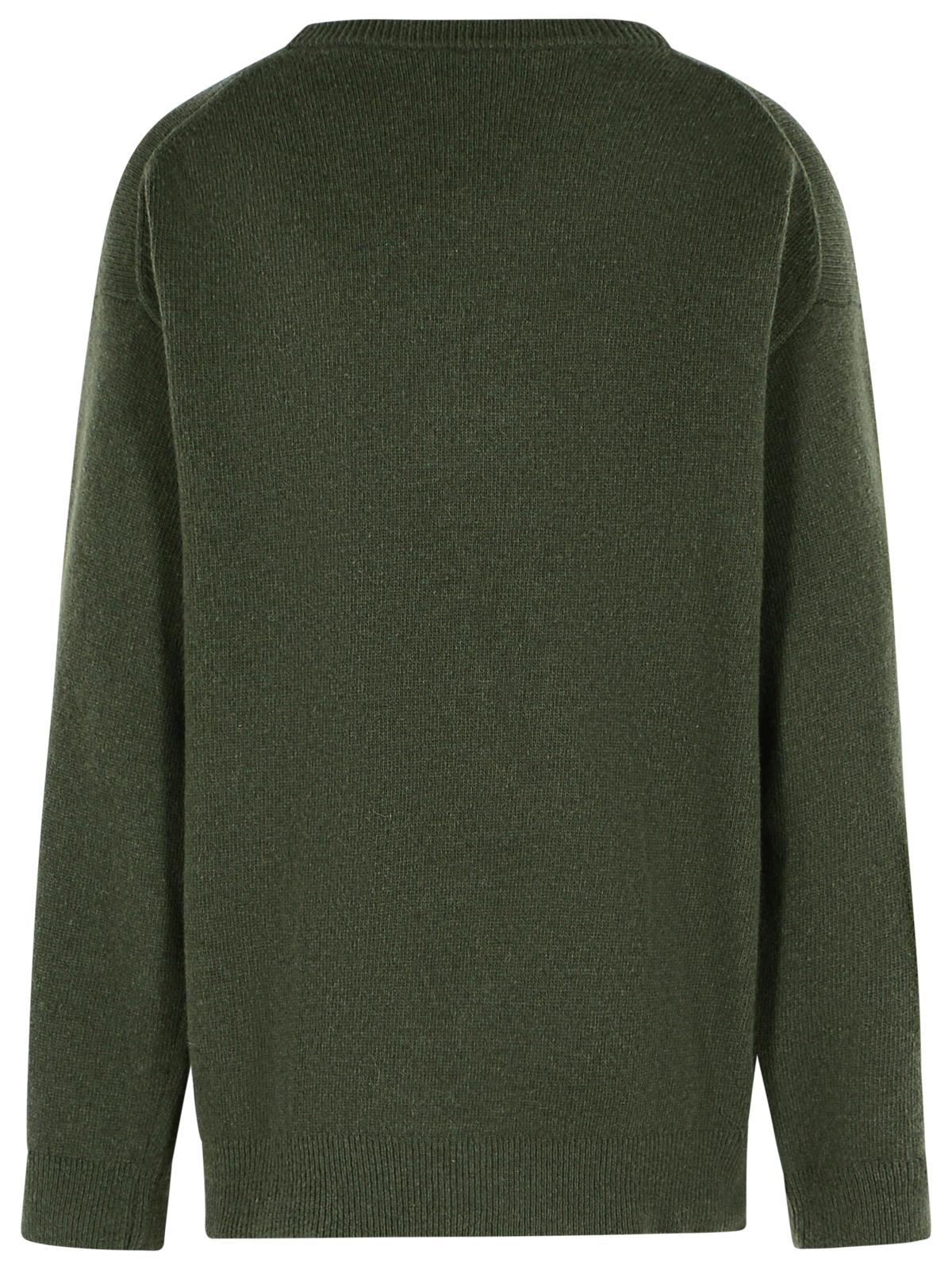 Ganni Green Wool Blend Sweater Women GANNI