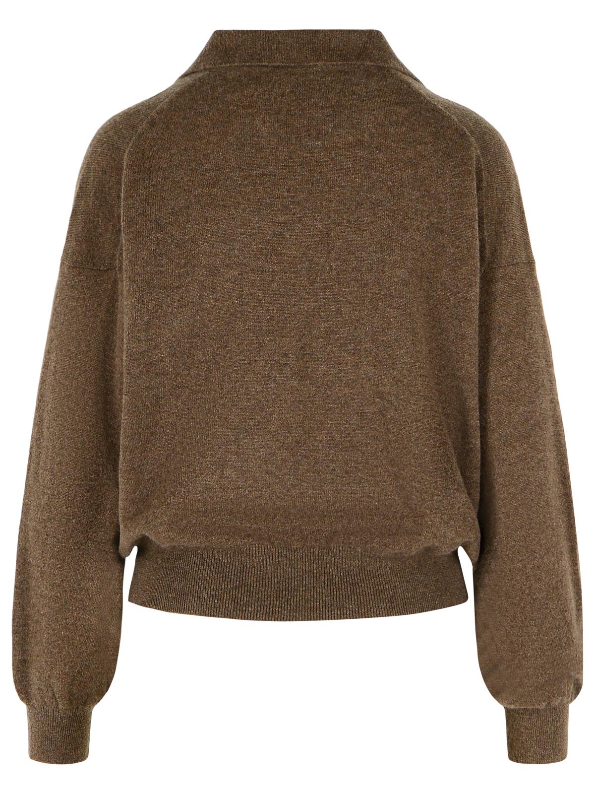 Lisa Yang 'Katriel' Dark Truffle Cashmere Sweater Women LISA YANG