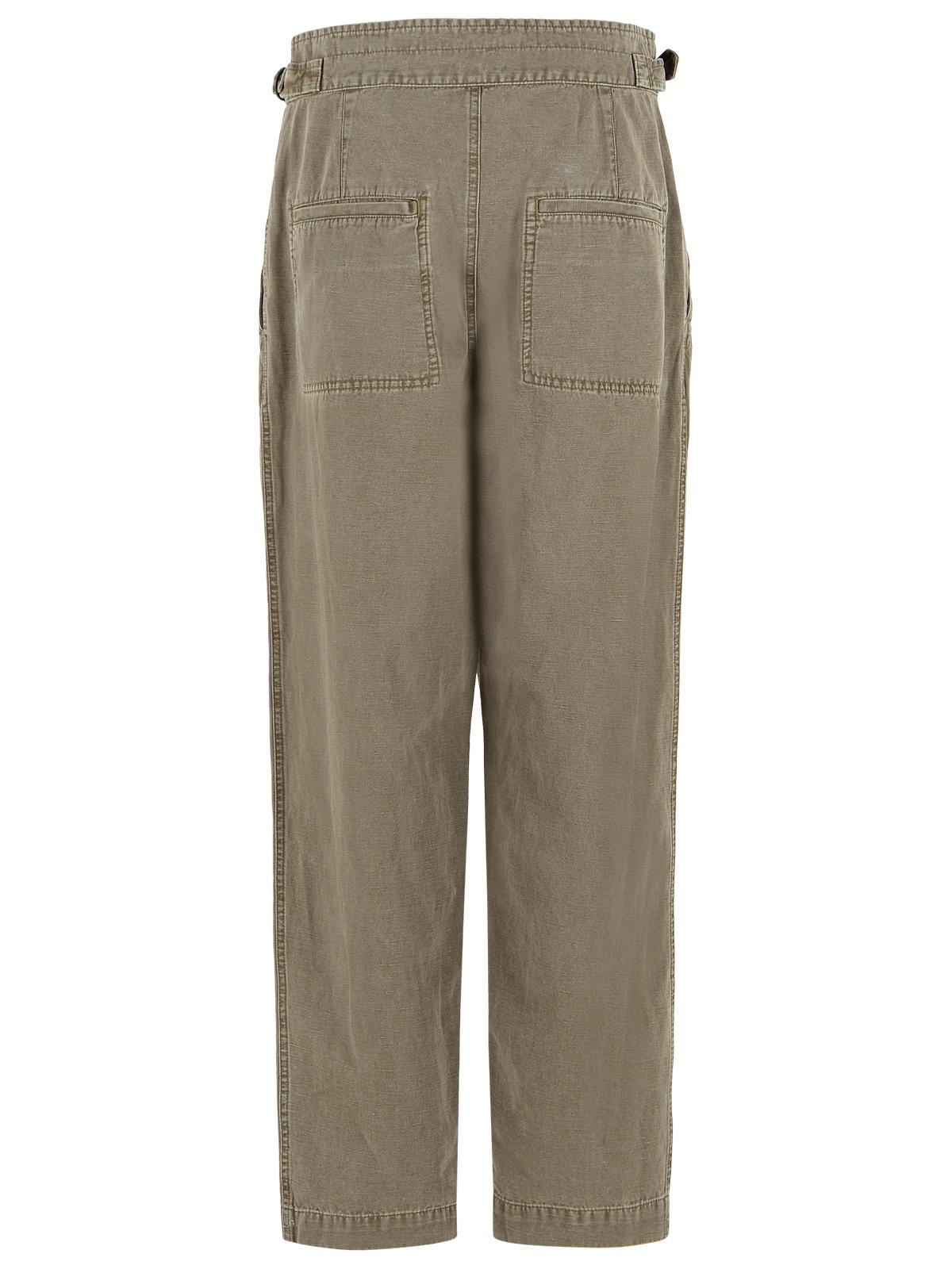 Isabel Marant Etoile 'Neriah' Brown Cotton And Linen Pants Women ISABEL MARANT ETOILE