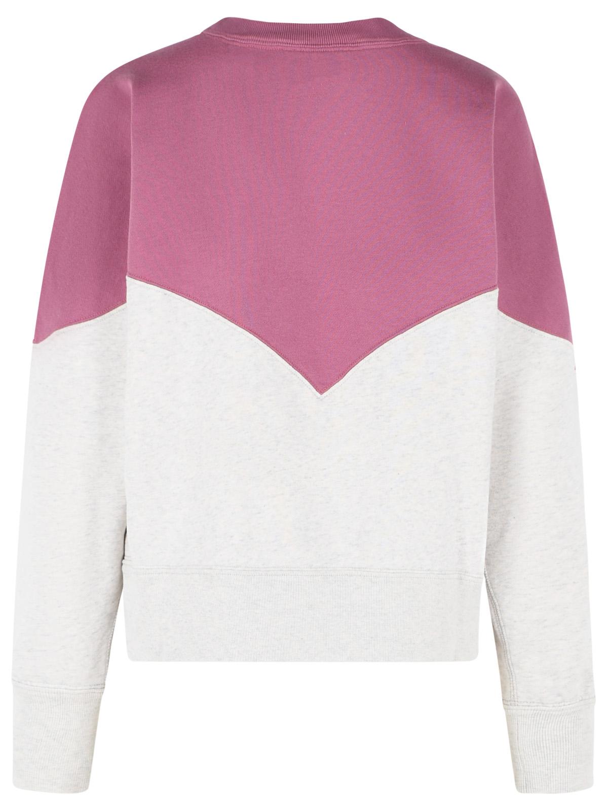 Isabel Marant Etoile 'Houston' Cotton Sweatshirt With 'Millyny' 'Mauve Mist' Logo Women ISABEL MARANT ETOILE