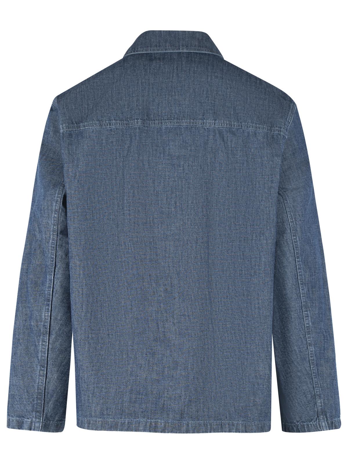 Jil Sander Blue Cotton Jacket Men JIL SANDER