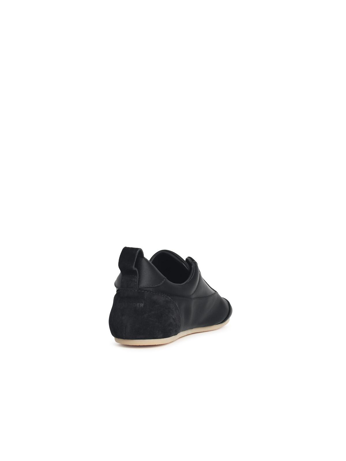 Jil Sander Etage' Satin Sneakers With Black Suede Trim Women JIL SANDER