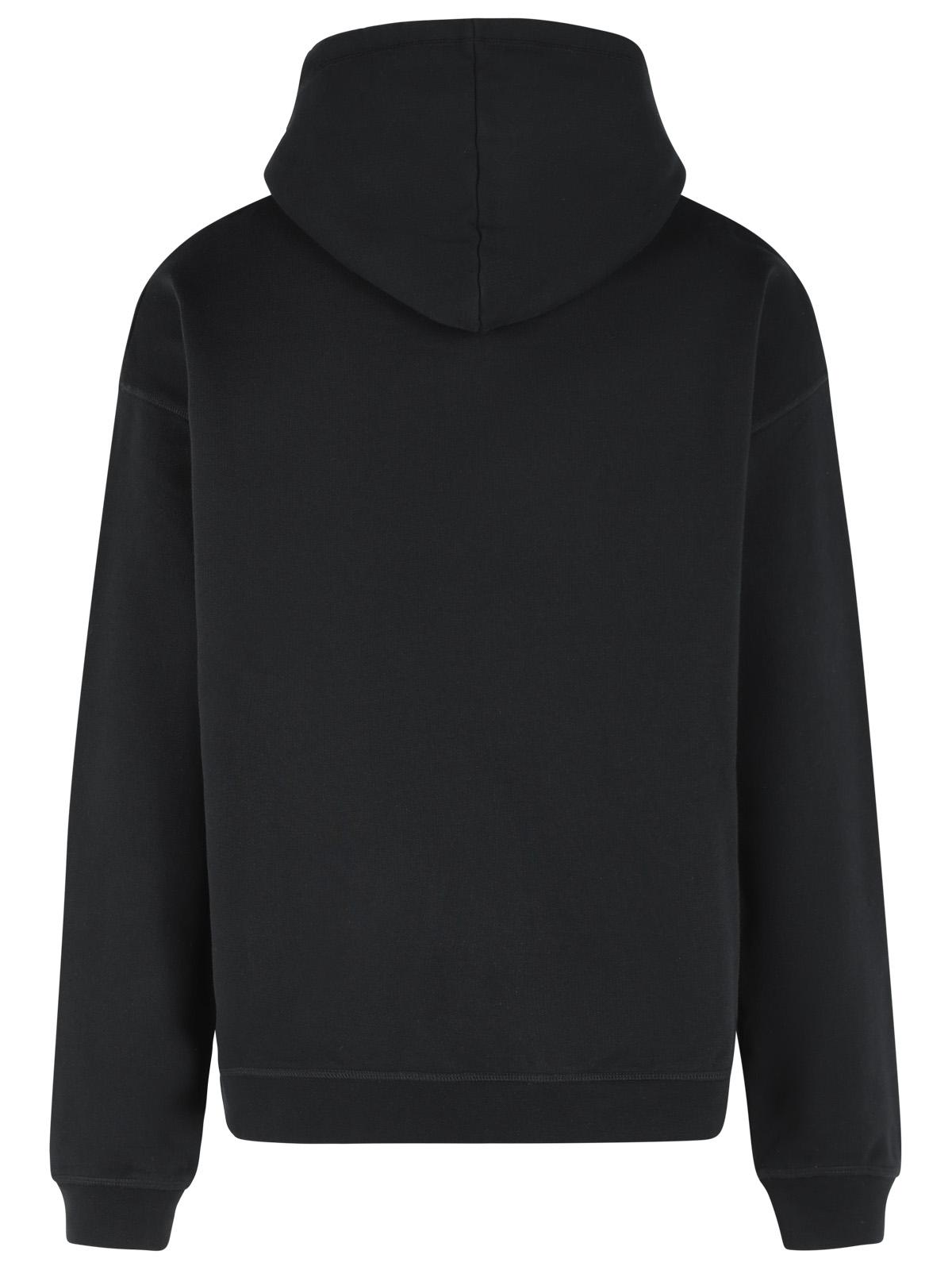 Dsquared2 Black Cotton Sweatshirt Men DSQUARED2