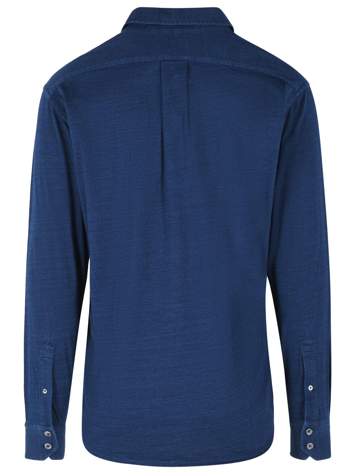 Tom Ford Blue Cotton Shirt Men TOM FORD