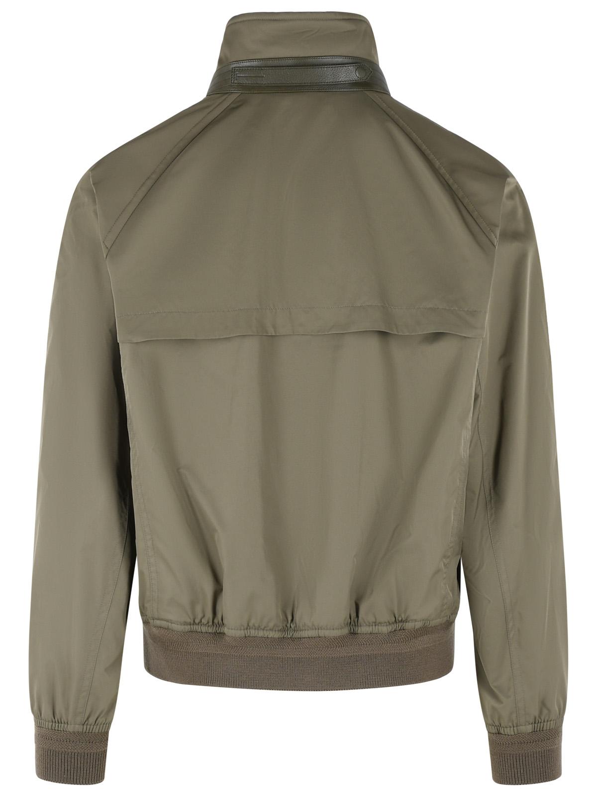 Tom Ford Green Polyester Blend Jacket Men TOM FORD