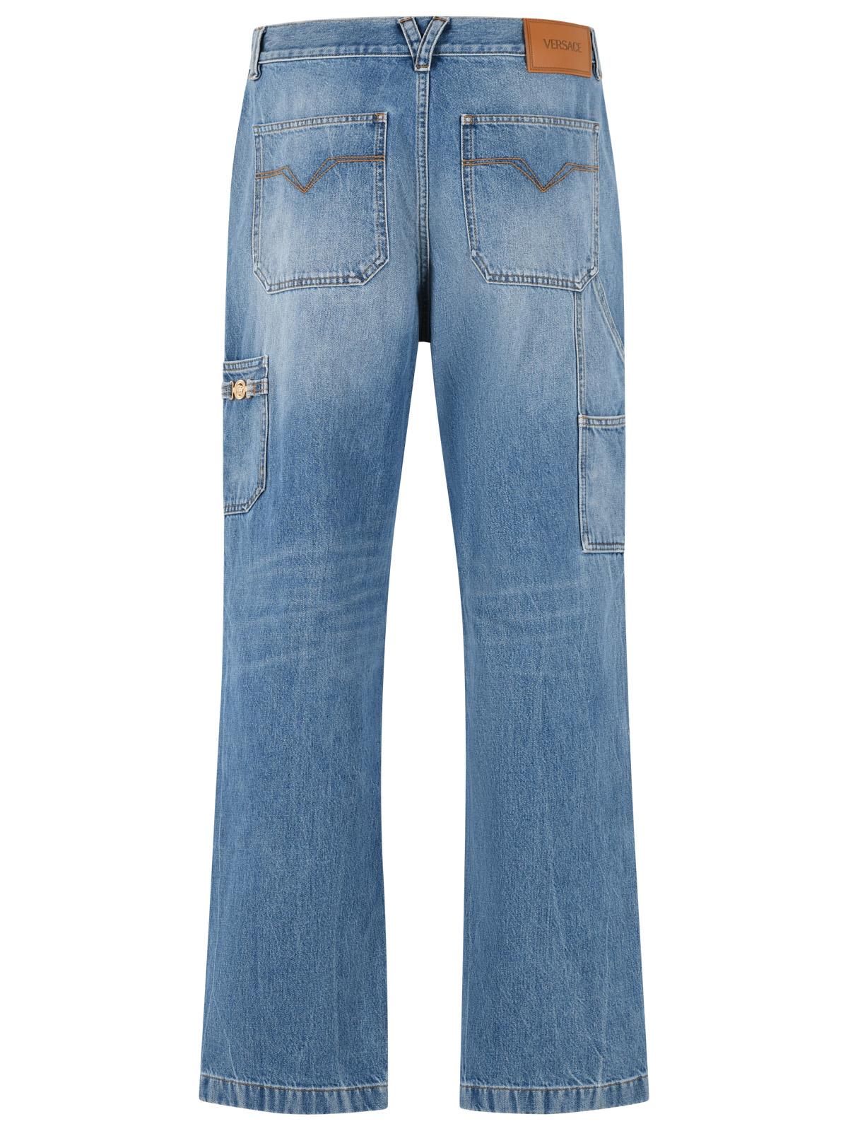 Versace 'Carpenter' Light Blue Denim Jeans Men VERSACE