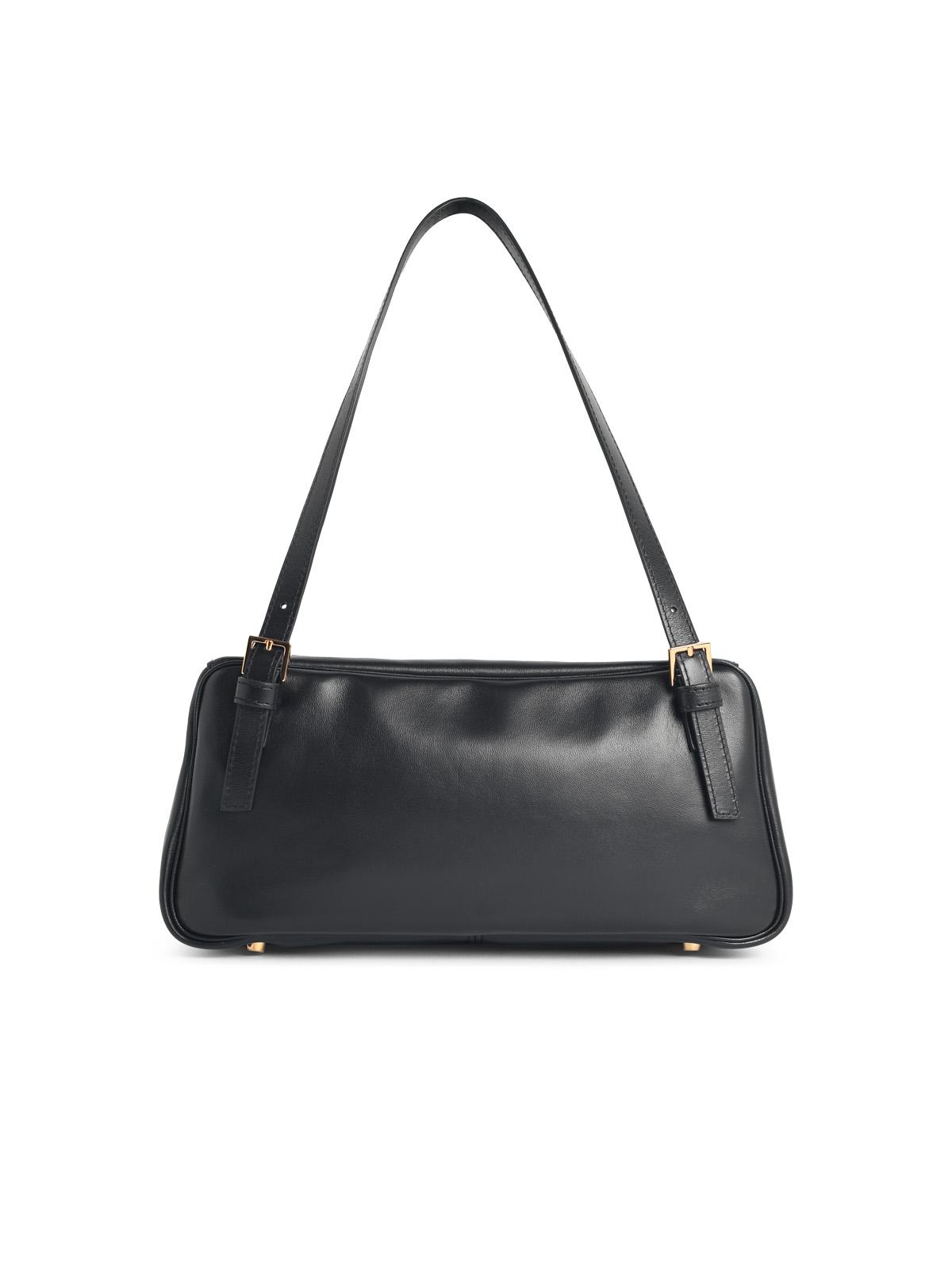 Versace 'Tag' Black Leather Bag Women VERSACE
