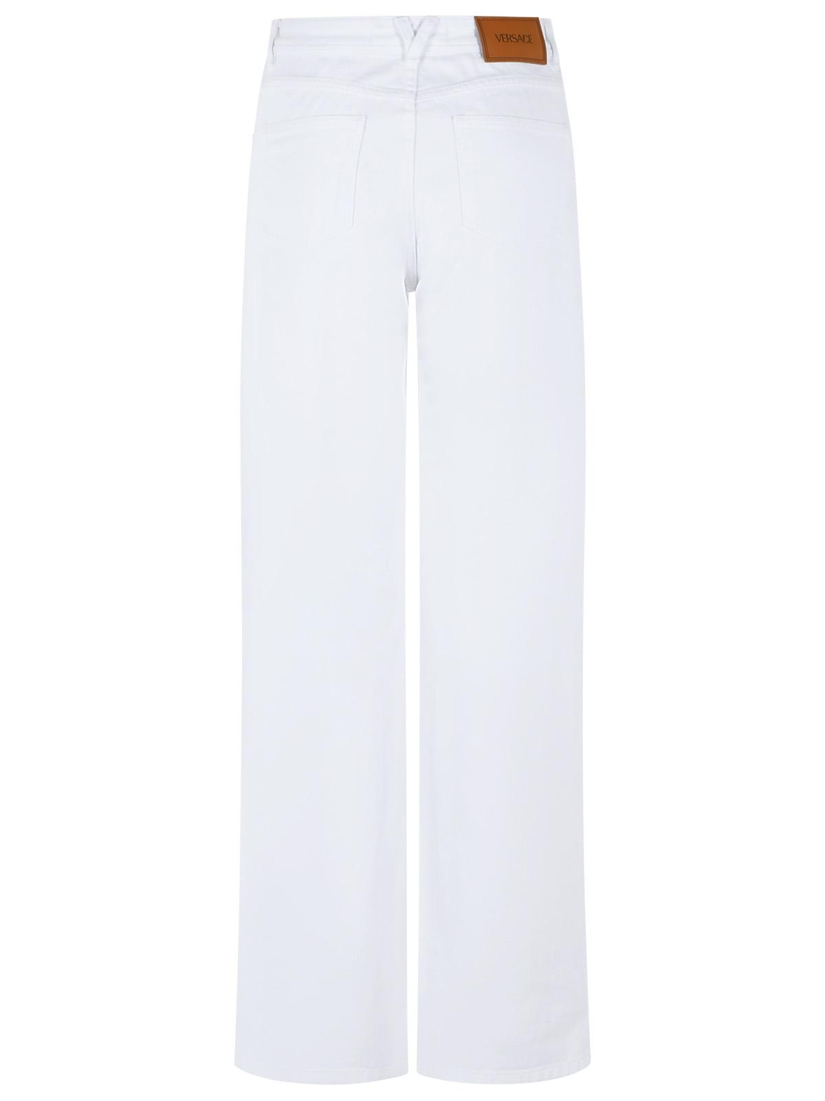 Versace White Cotton Jeans Women VERSACE