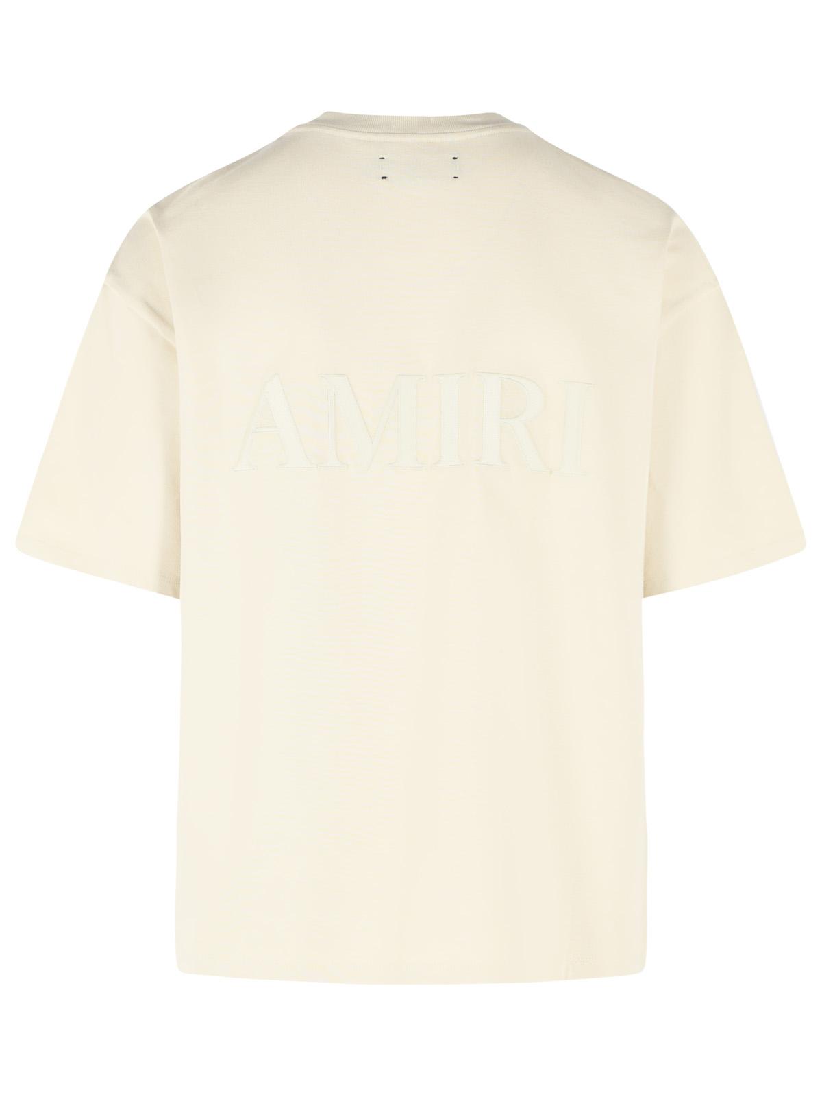 Amiri Beige Cotton T-Shirt Men AMIRI