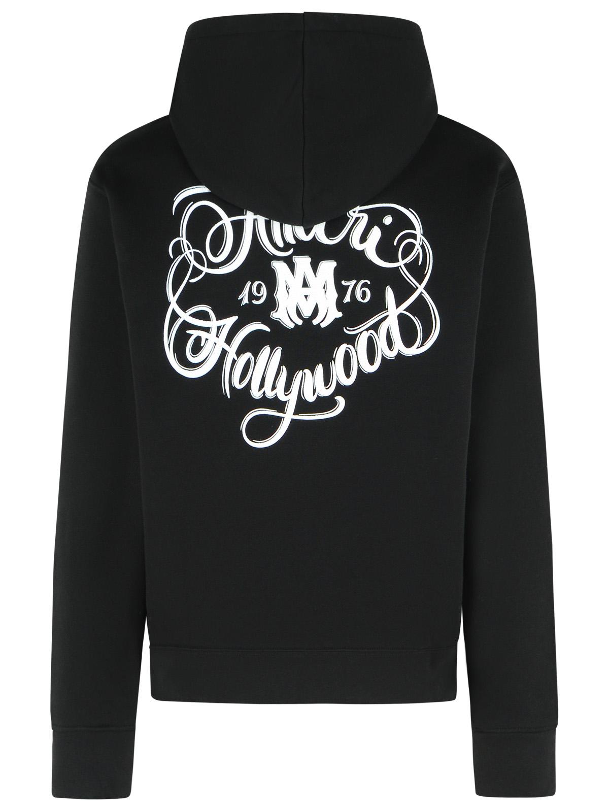 Amiri 'Hollywood' Black Cotton Sweatshirt Men AMIRI