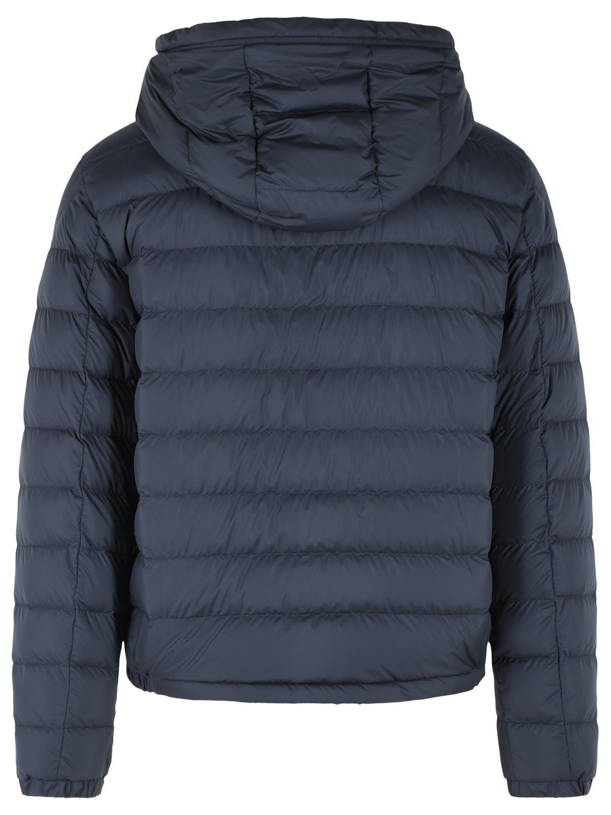 Moncler Navy Blue Polyester Short 'Vermeille' Hooded Down Jacket Men MONCLER
