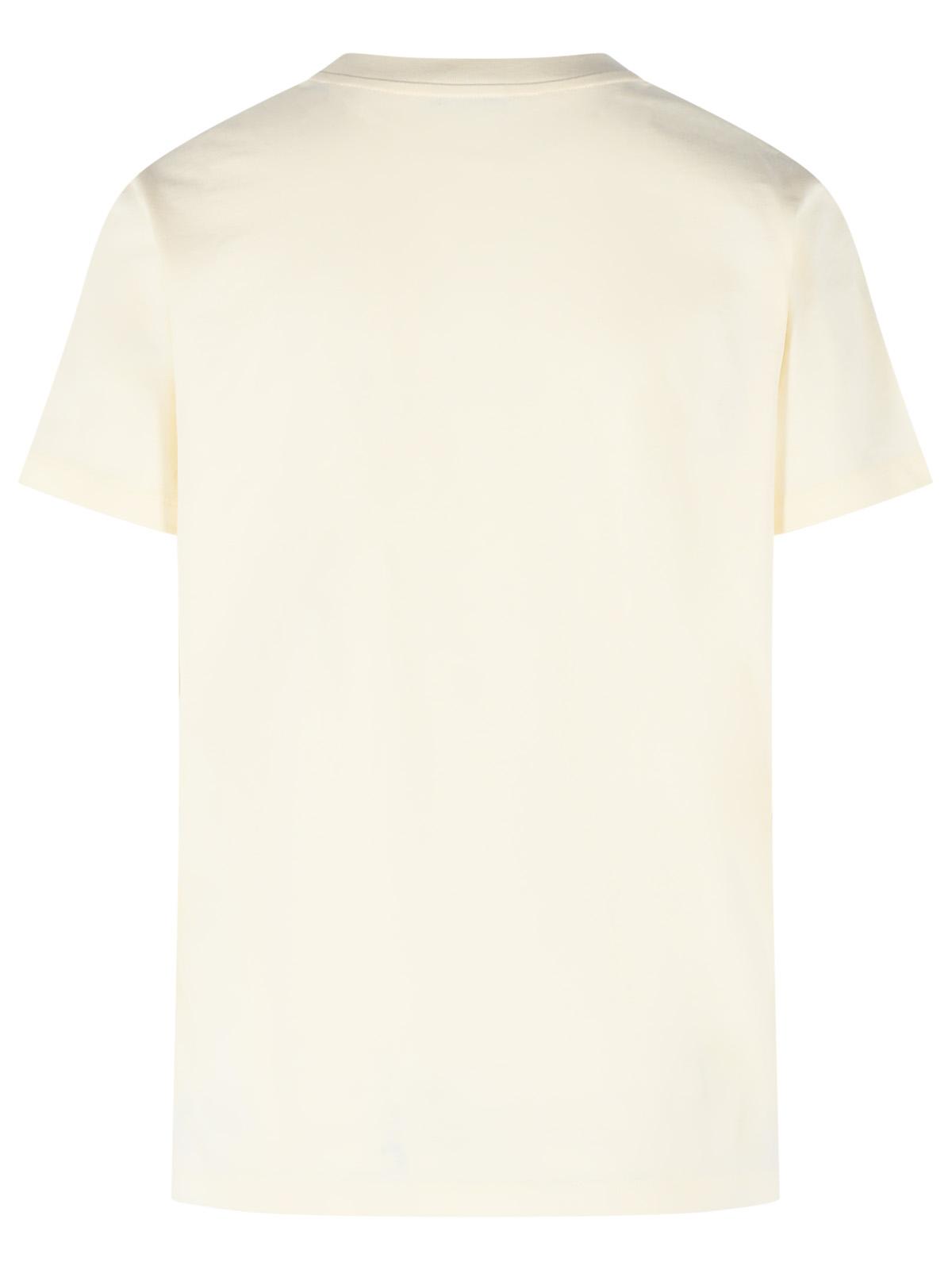 Moncler Ivory Cotton T-Shirt Women MONCLER