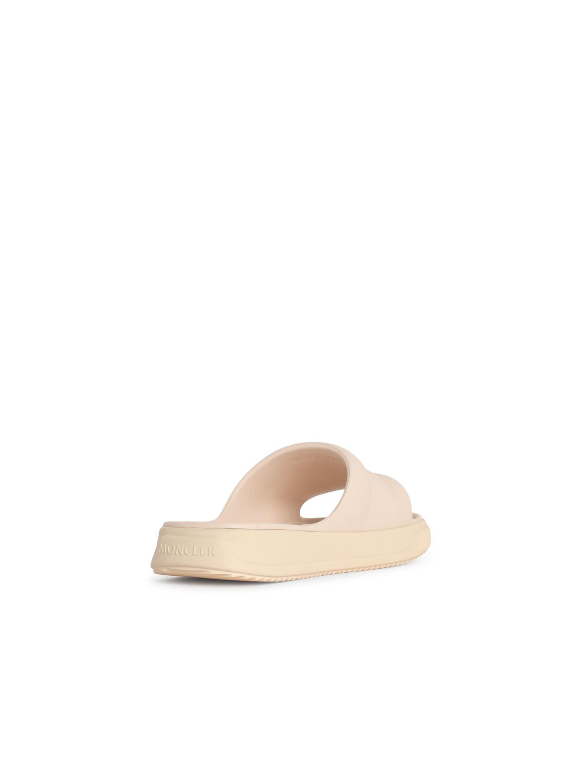 Moncler 'Moncler Altive' Ivory White Rubber Slides Women MONCLER
