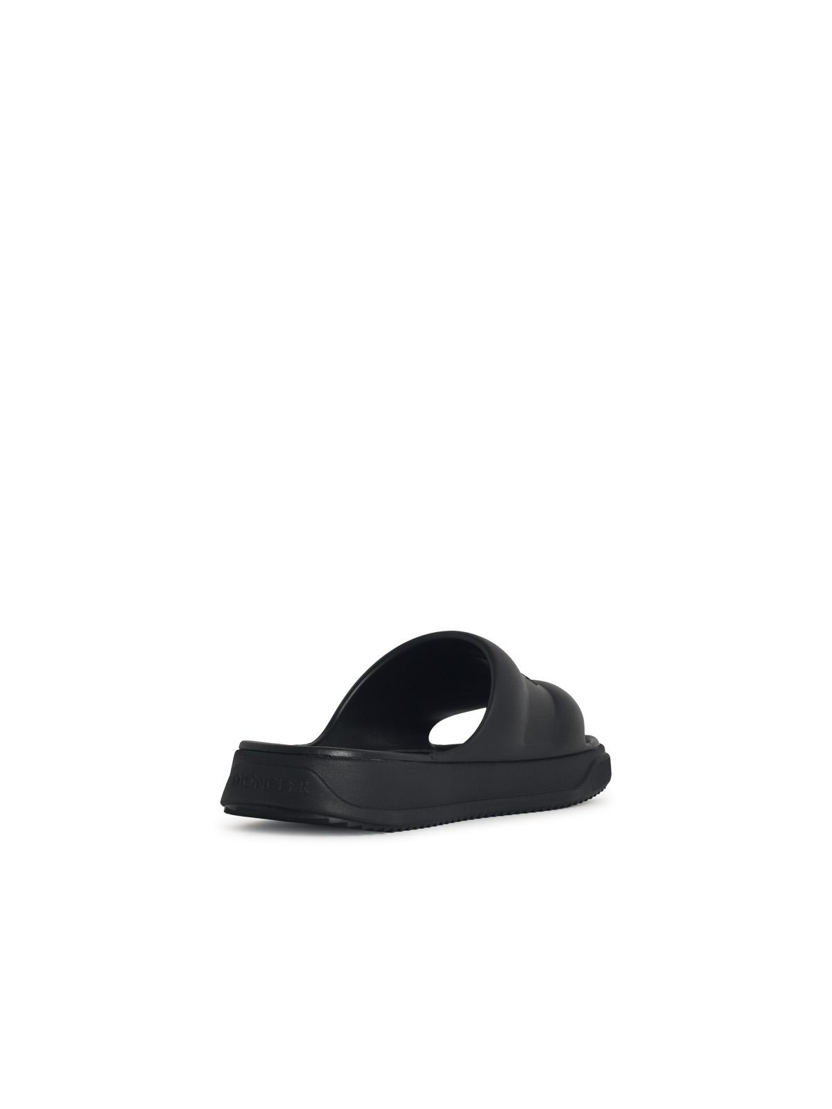 Moncler 'Moncler Altive' Black Rubber Slides Women MONCLER