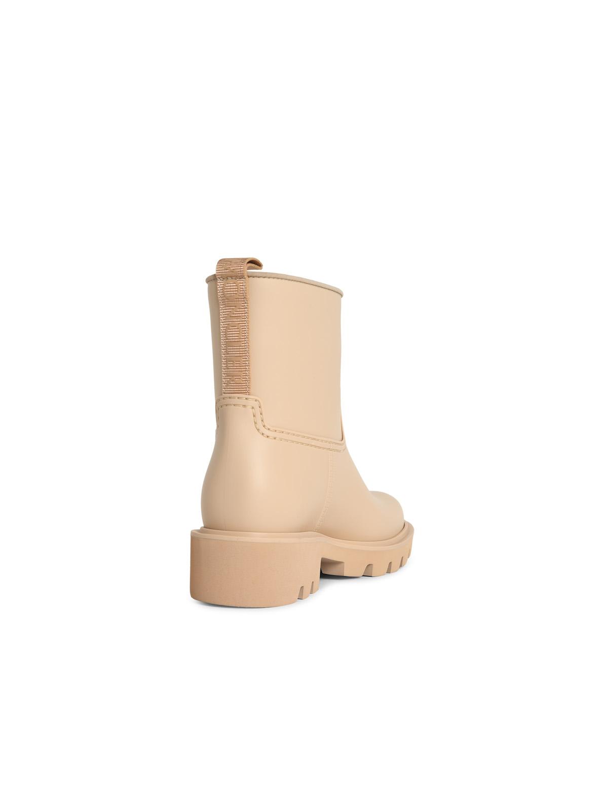 Moncler 'Kickstream' Beige Sand Pvc Rain Boots Women MONCLER