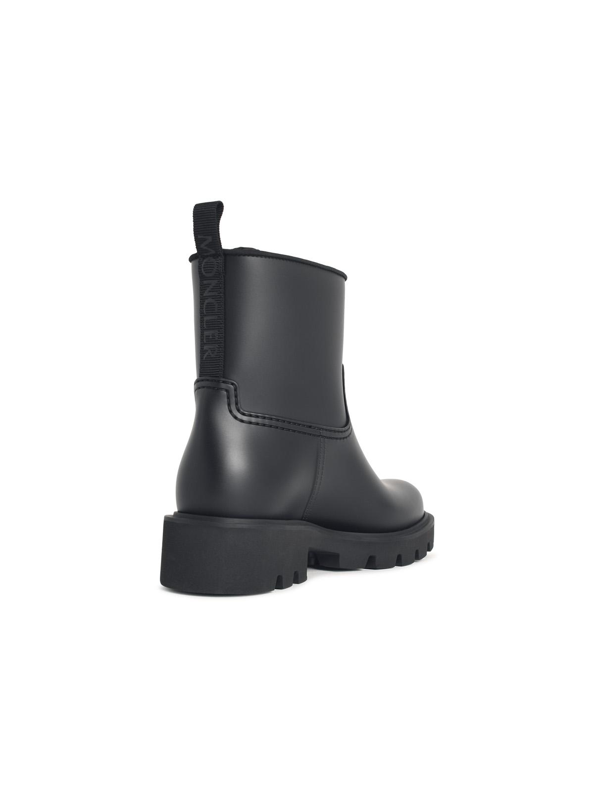 Moncler Black 'Kickstream' Rain Boots Women MONCLER