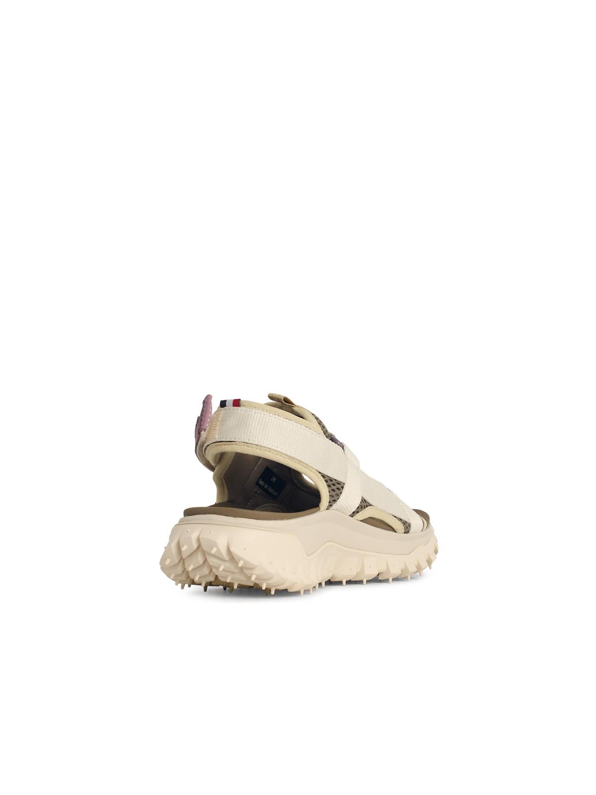 Moncler 'Trailgrip Vela' Ivory White Polyamide Sandals Women MONCLER