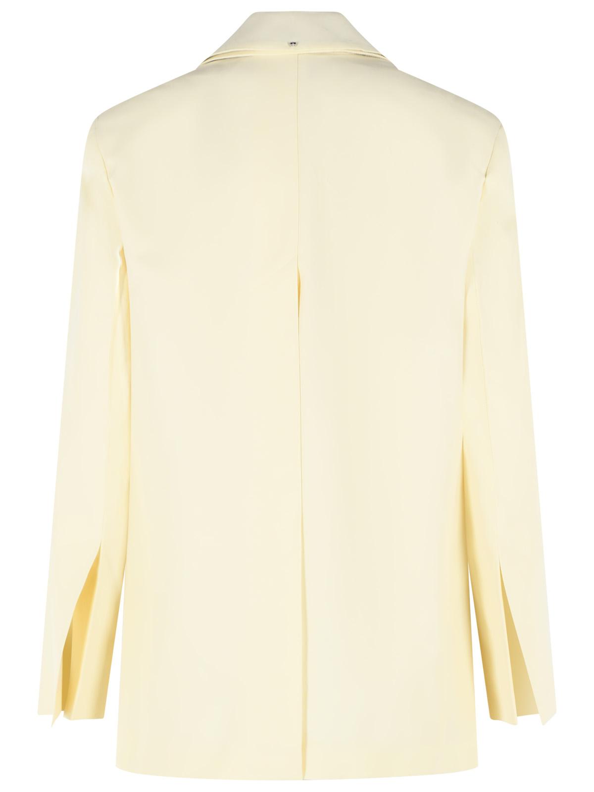 Sportmax 'Tenuta' Blazer In Light Yellow Viscose Blend Women