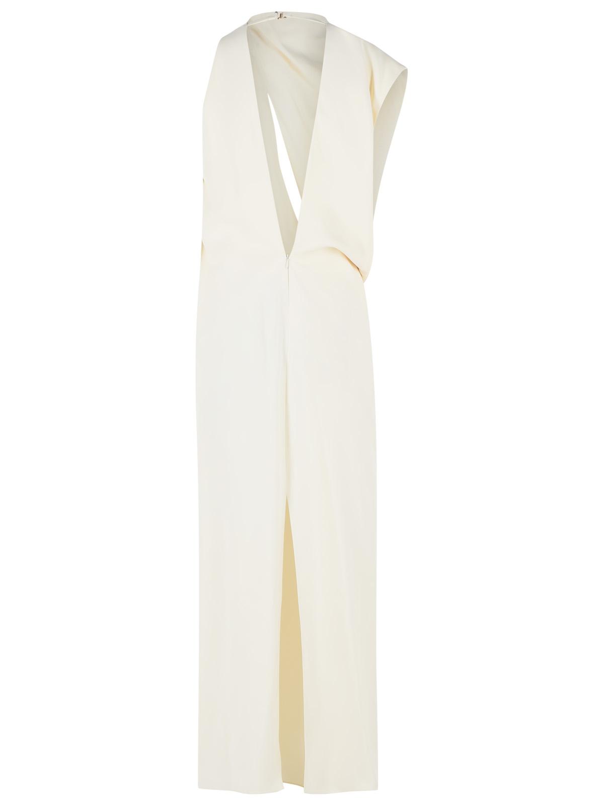 Sportmax 'Ebbri' Asymmetrical 'Ecru' Viscose Dress Women SPORTMAX