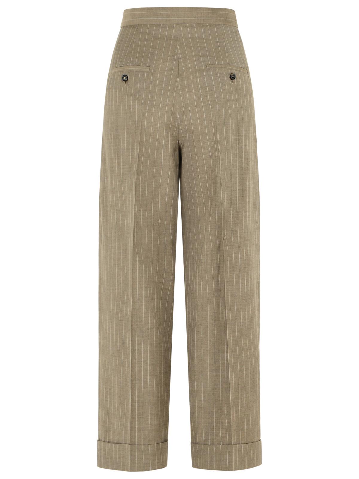 Max Mara 'Manet' Beige Virgin Wool Pants Women MAX MARA