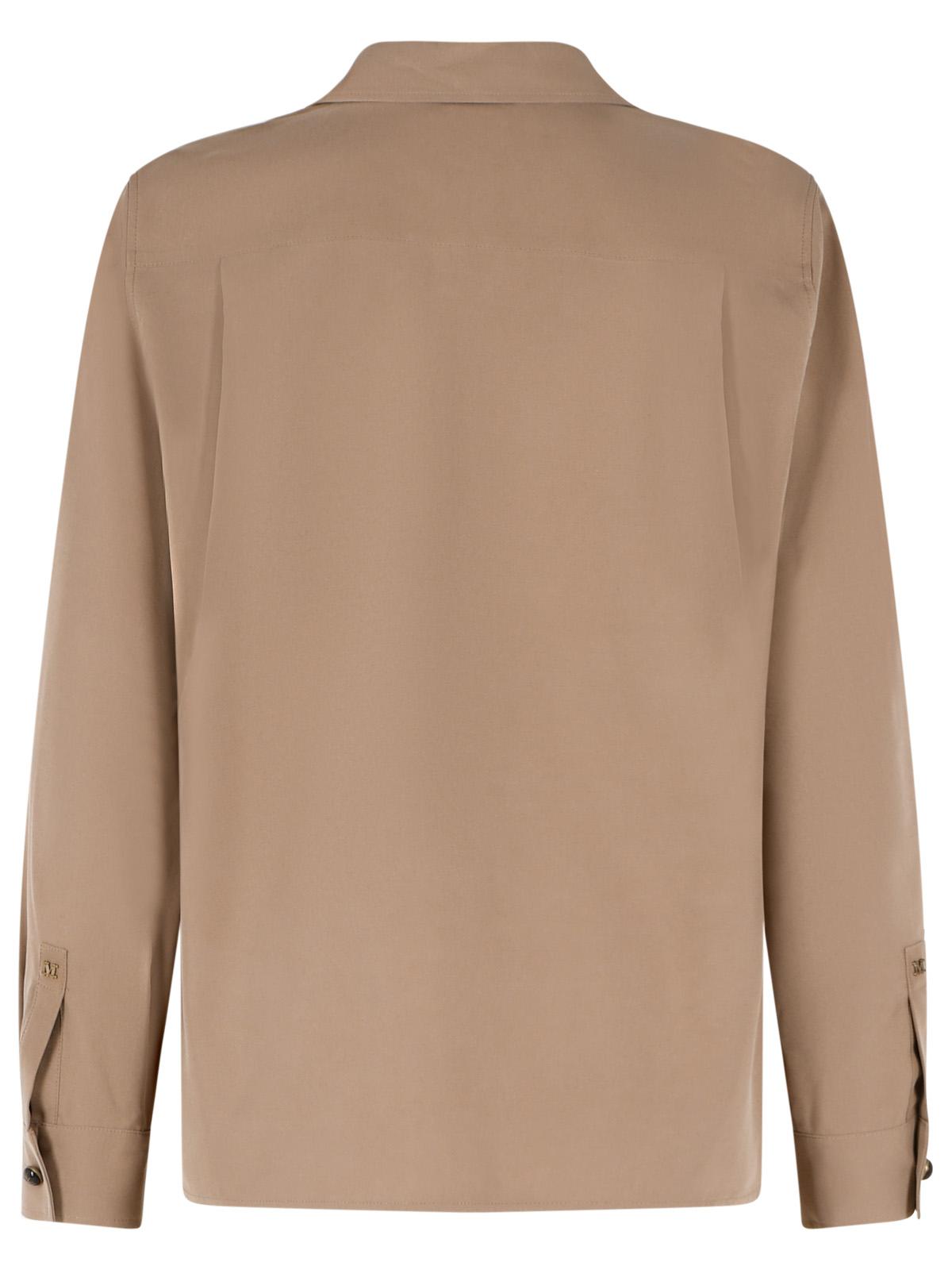 Max Mara 'Siamese' Hazelnut Silk Tela Shirt Women MAX MARA