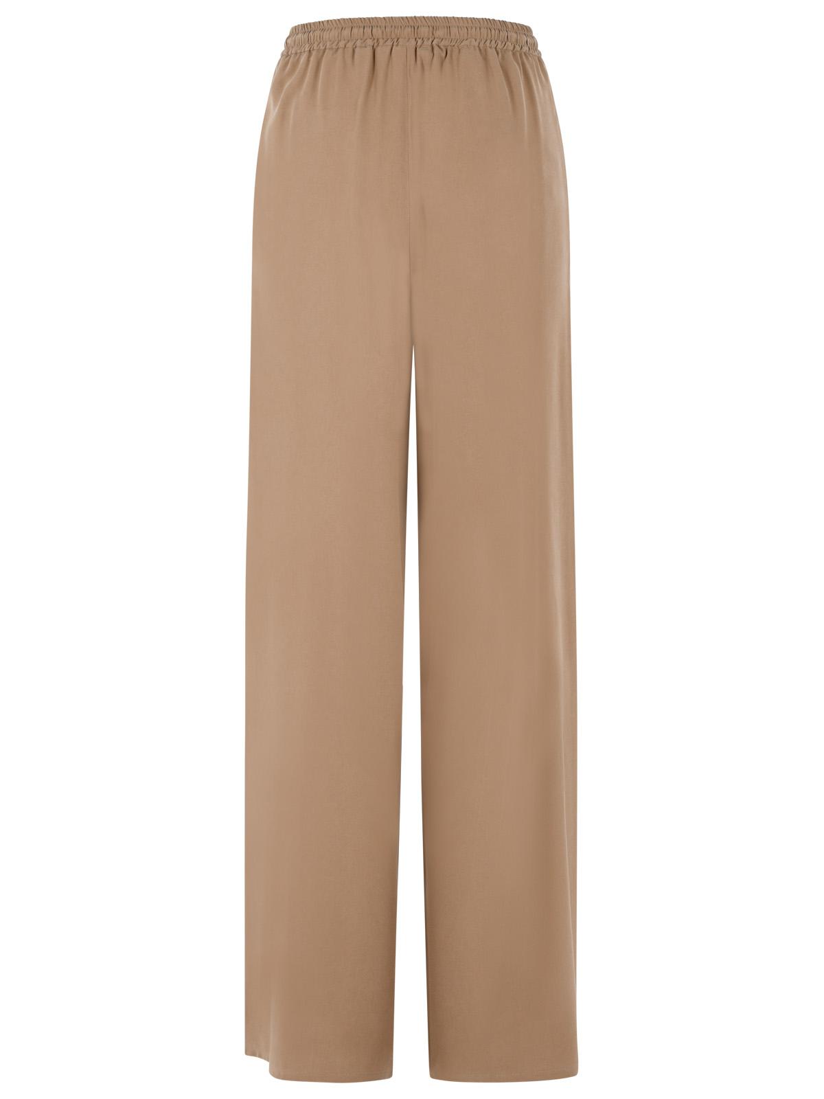Max Mara 'Genero' Wide Trousers In Washed Hazelnut Silk Women MAX MARA