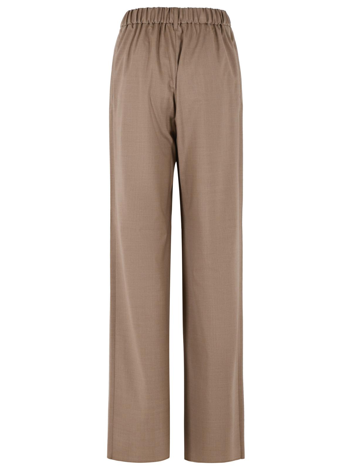 Max Mara 'Salpa' Trousers In Tela Stretch Wool In Hazelnut Color Women MAX MARA
