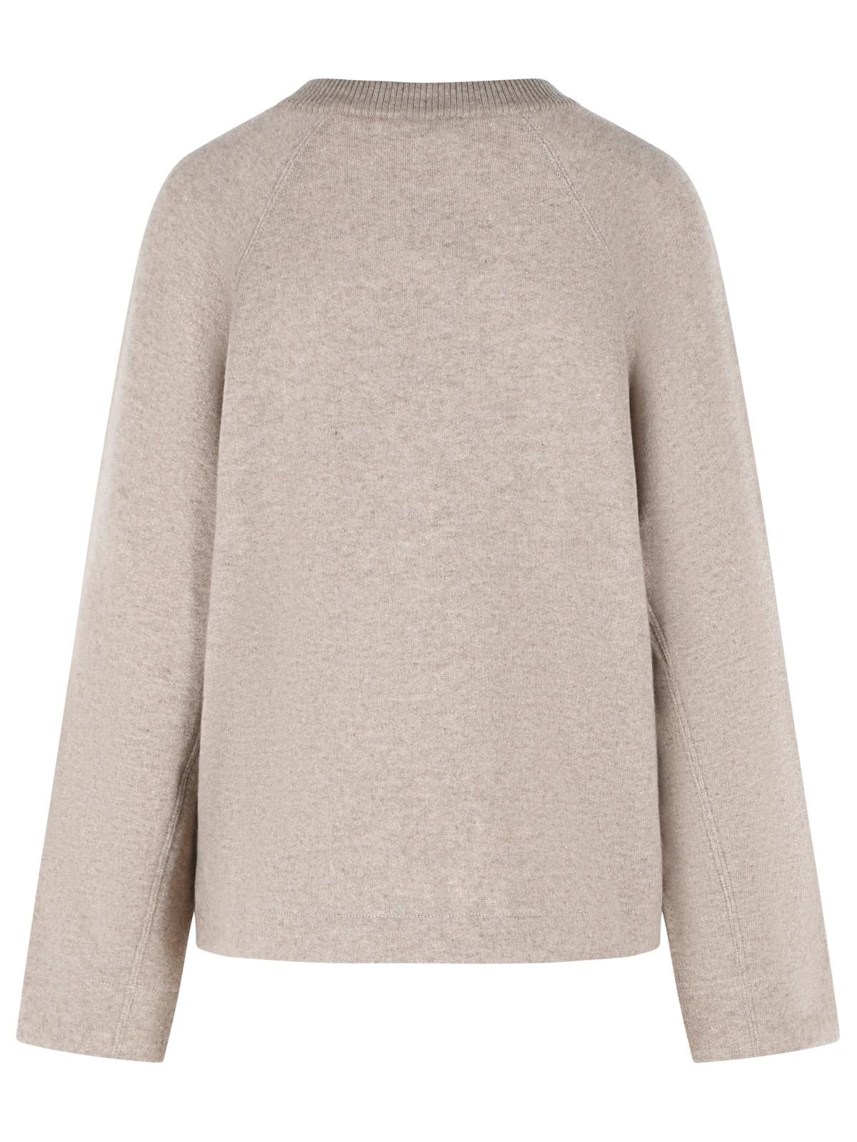 Max Mara 'Aere' Sweatshirt In Cashmere And Beige Virgin Wool Women MAX MARA