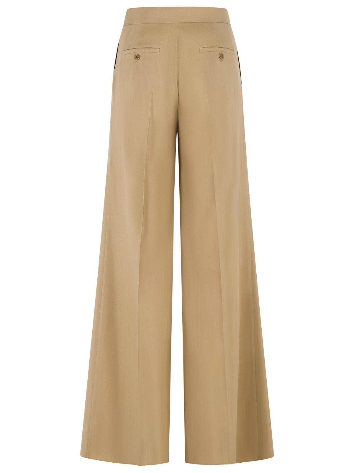 Max Mara 'Bronte' Beige Virgin Wool Blend Pants Women