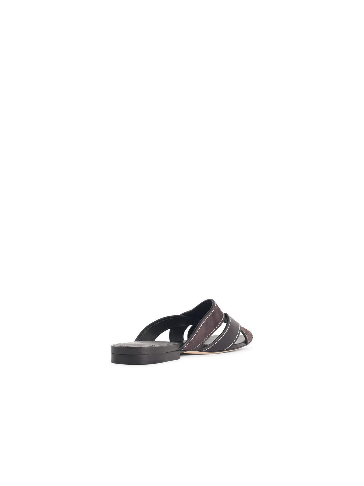 Tod's Smooth And Brown Suede Sandals Women TOD'S
