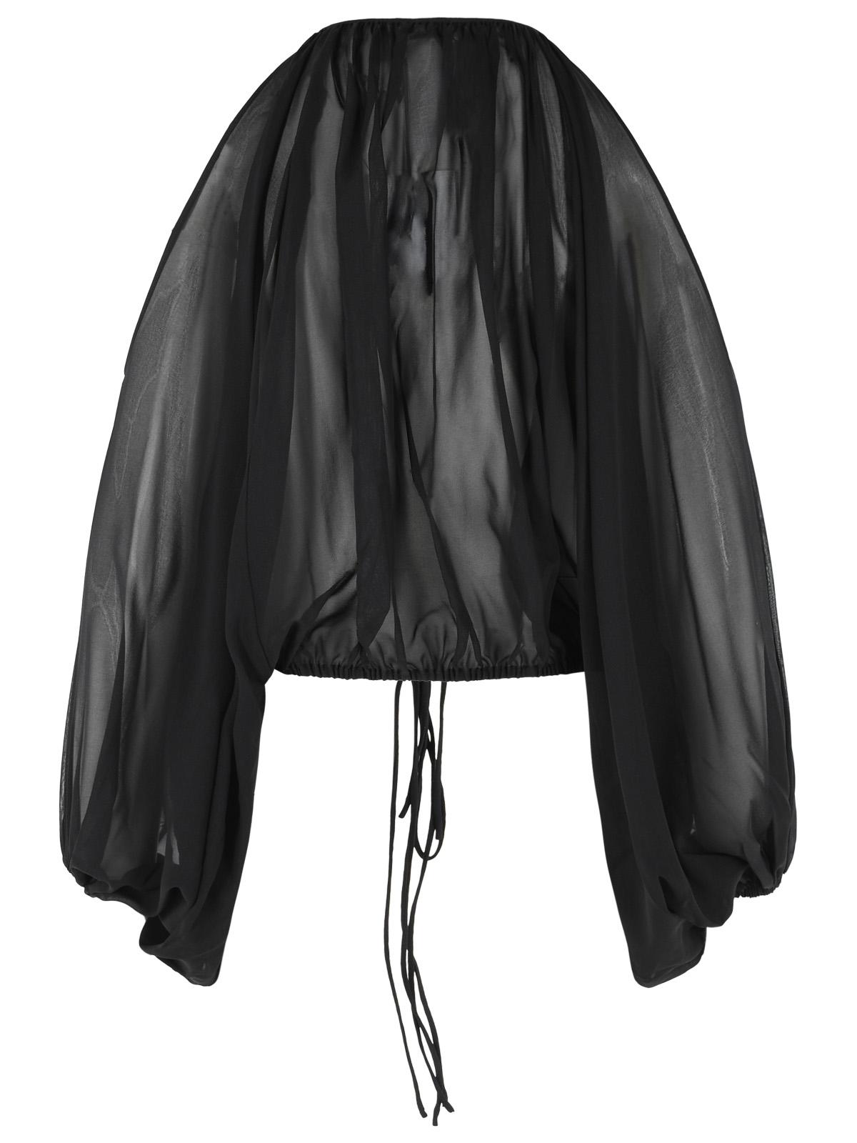 The Andamane Black Silk Blouse Women THE ANDAMANE