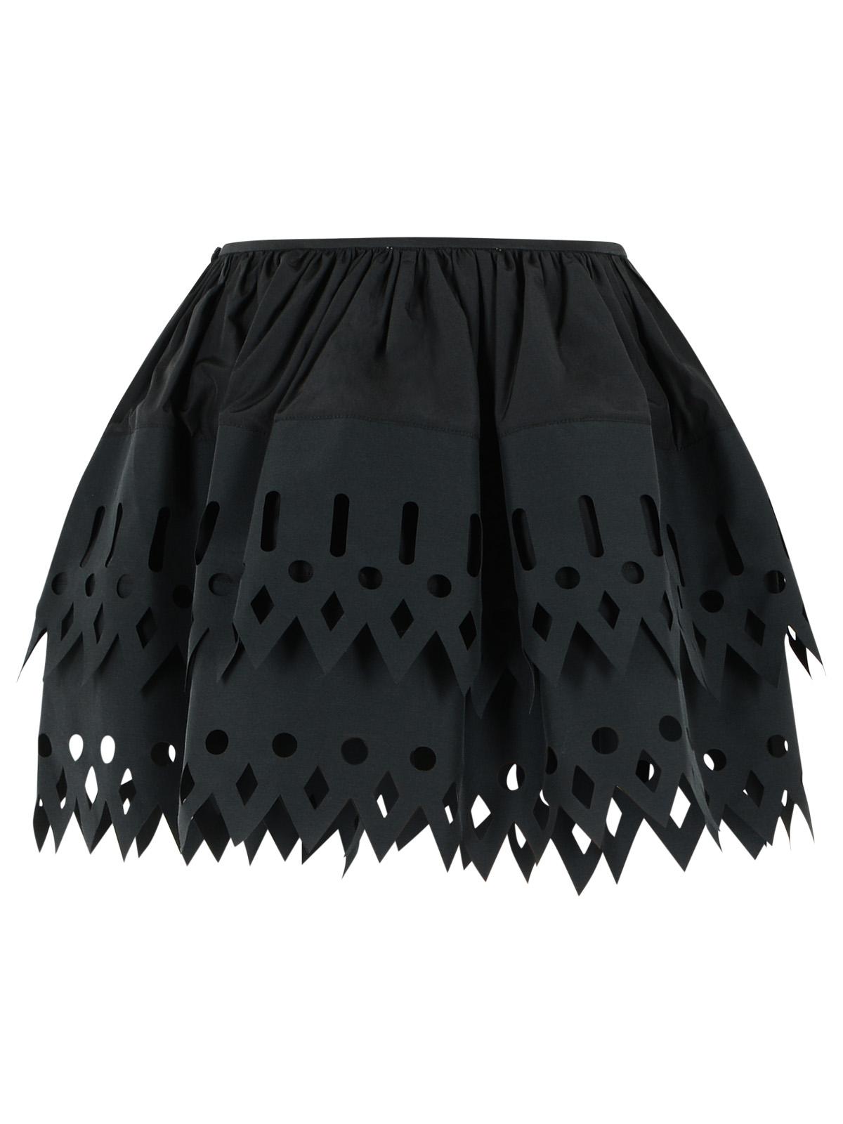 Blumarine 'Tech' Black Cotton Blend Skirt Women BLUMARINE