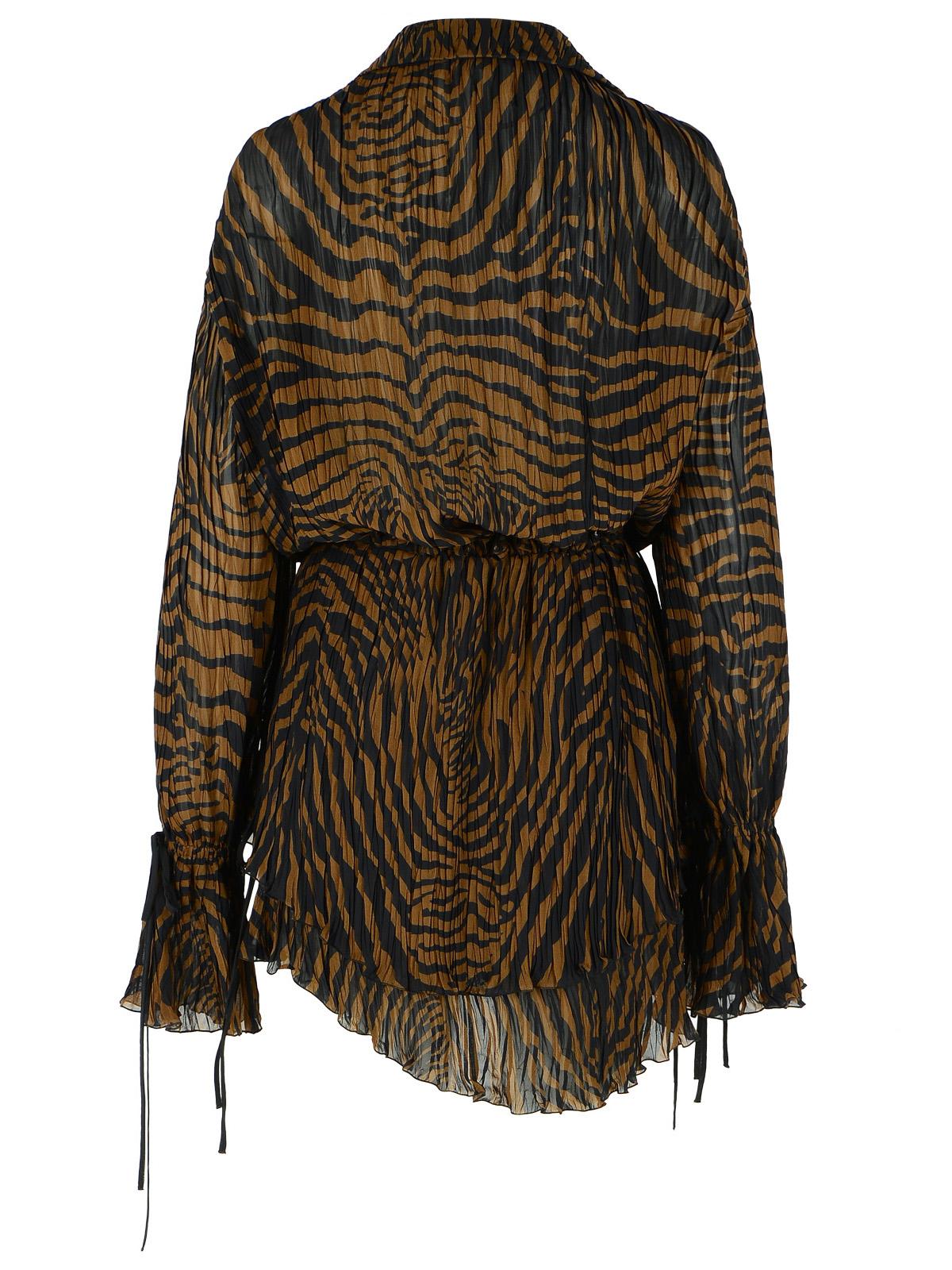 Blumarine Brown Viscose Dress Women BLUMARINE