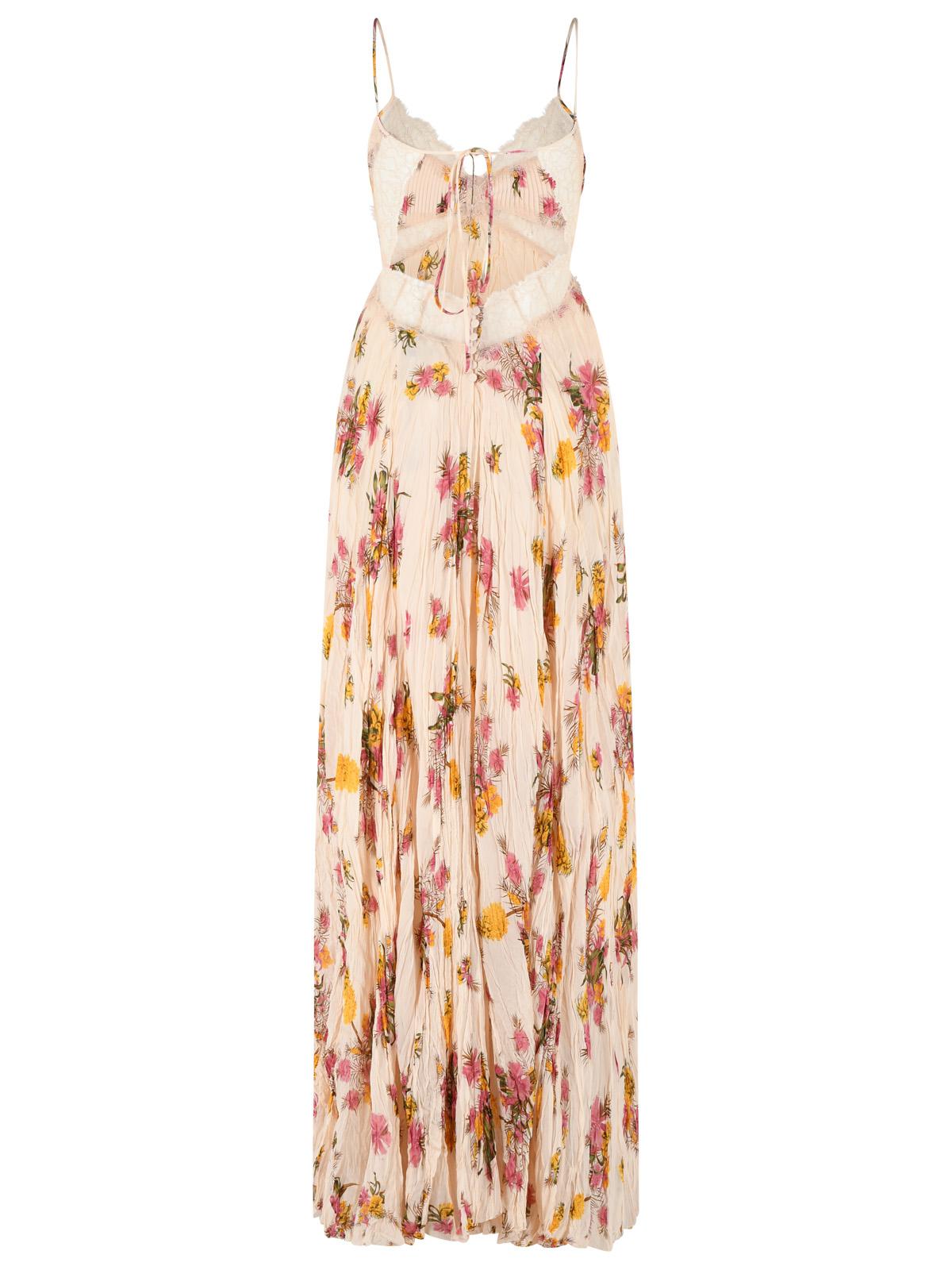 Blumarine Peach Viscose Dress Women BLUMARINE