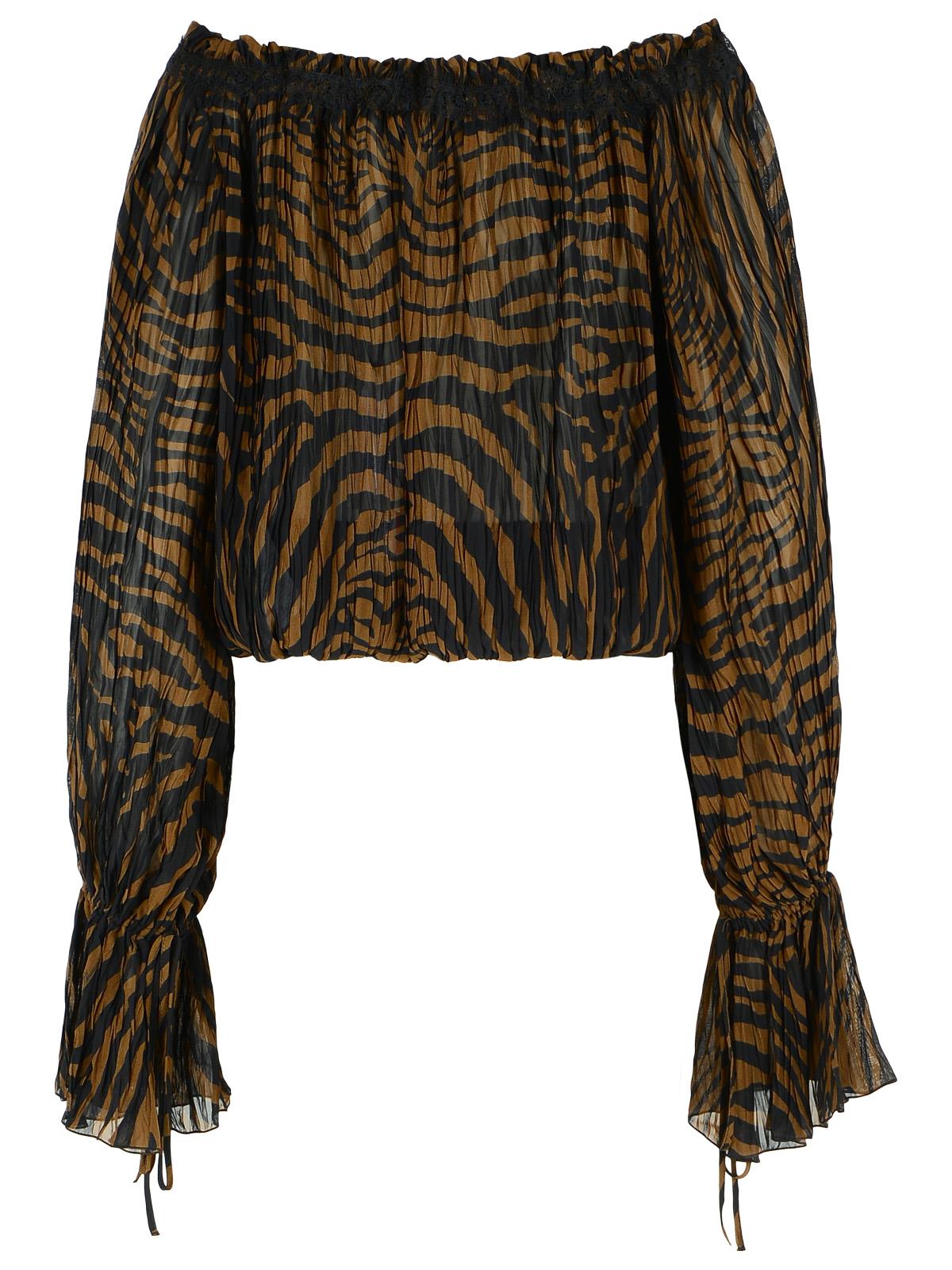 Blumarine Brown Viscose Blouse Women BLUMARINE